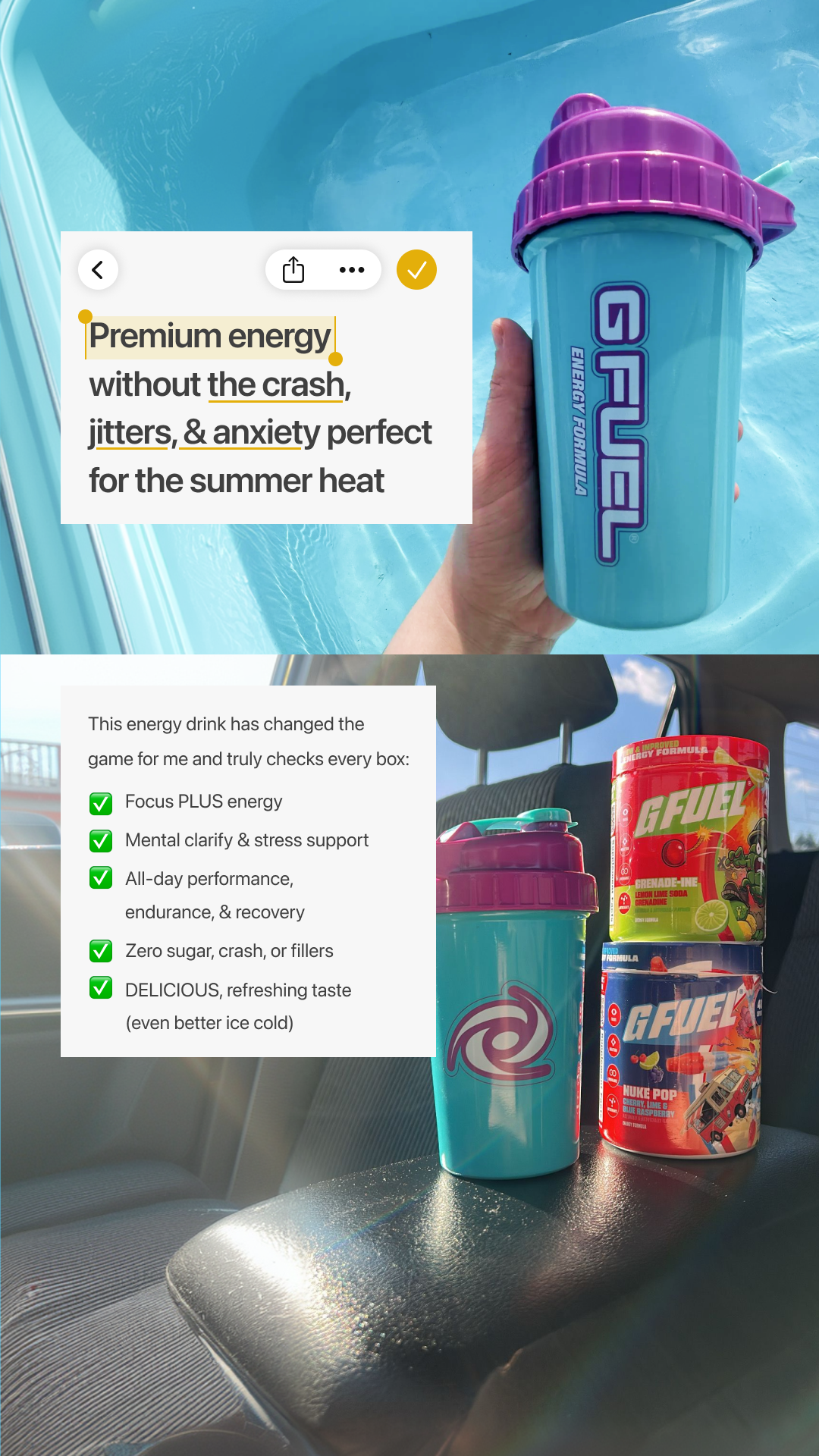 G FUEL Facebook ad