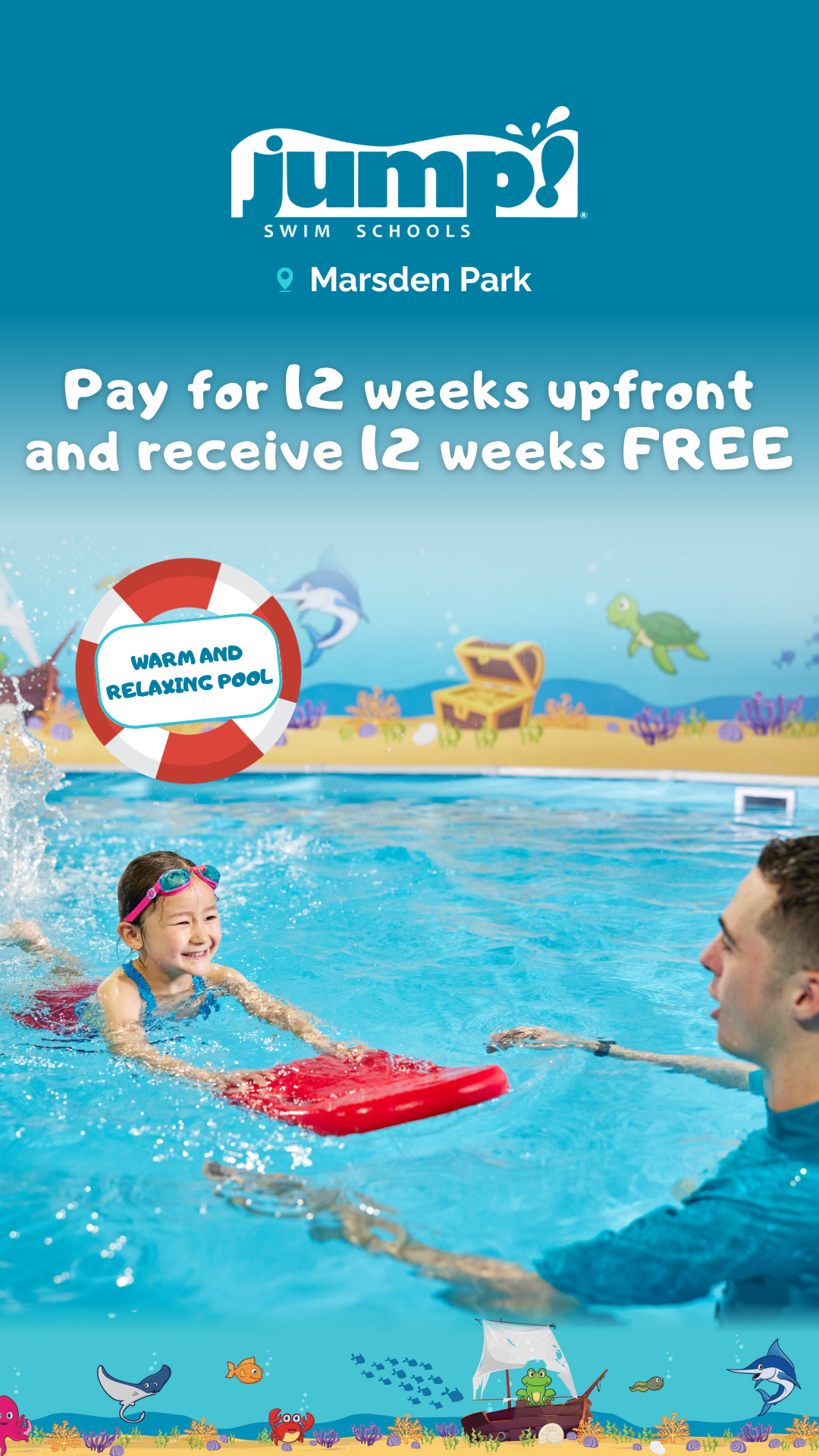 Jump Swim Schools Marsden Park Facebook ad from Jun 26, 2026