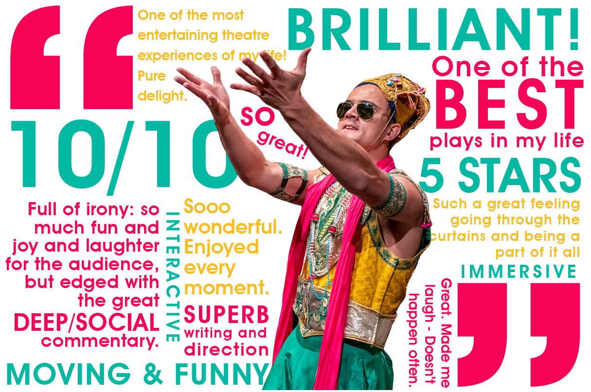 Performing Arts Houston Facebook ad: An Immersive Party. MAR 12-22