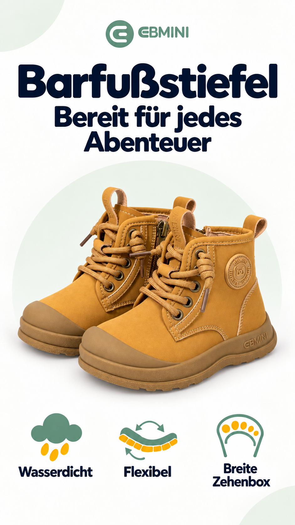 Ebmini - Kinder Barfußschuhe Facebook ad