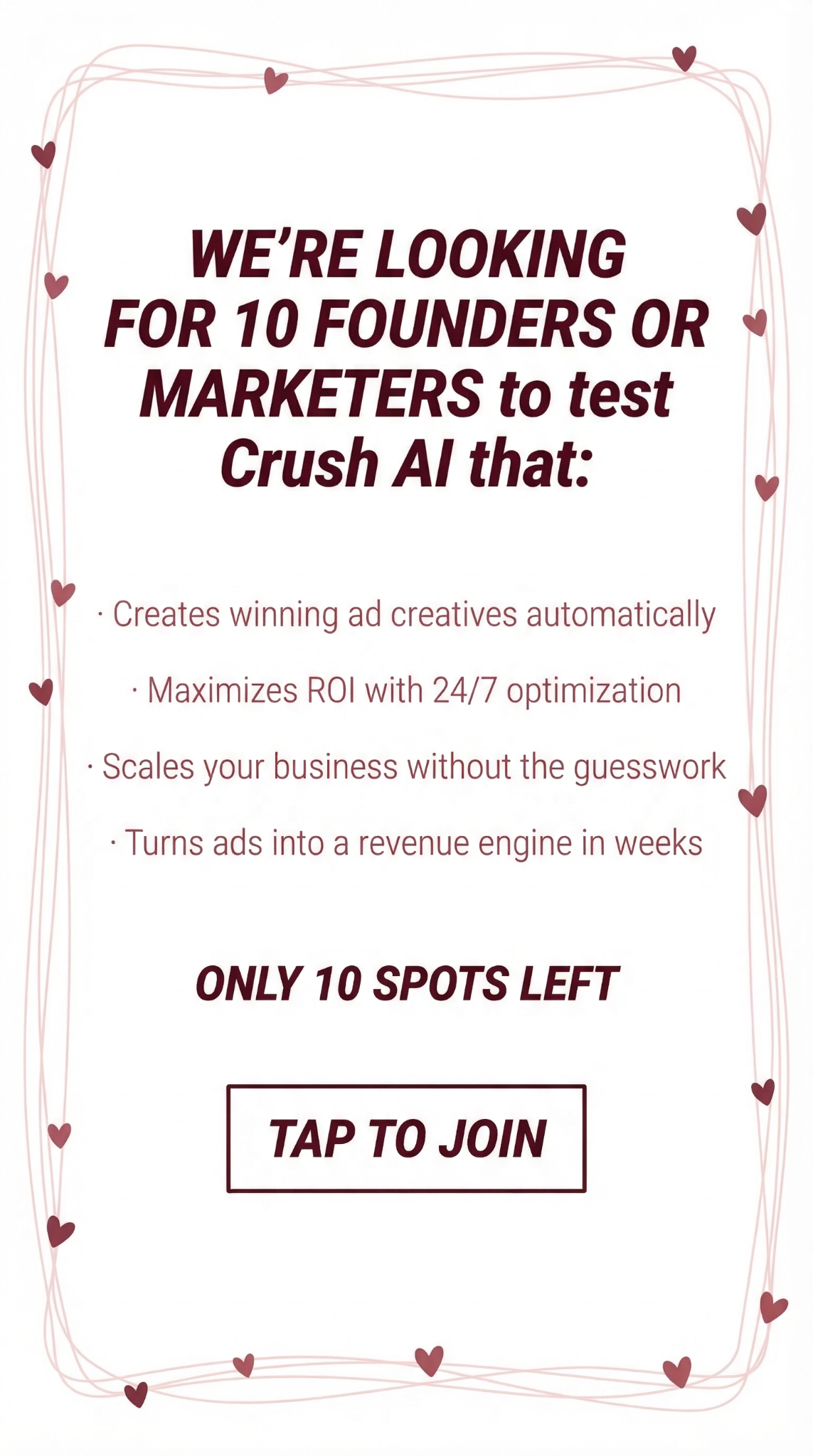 trycrush.ai Facebook ad