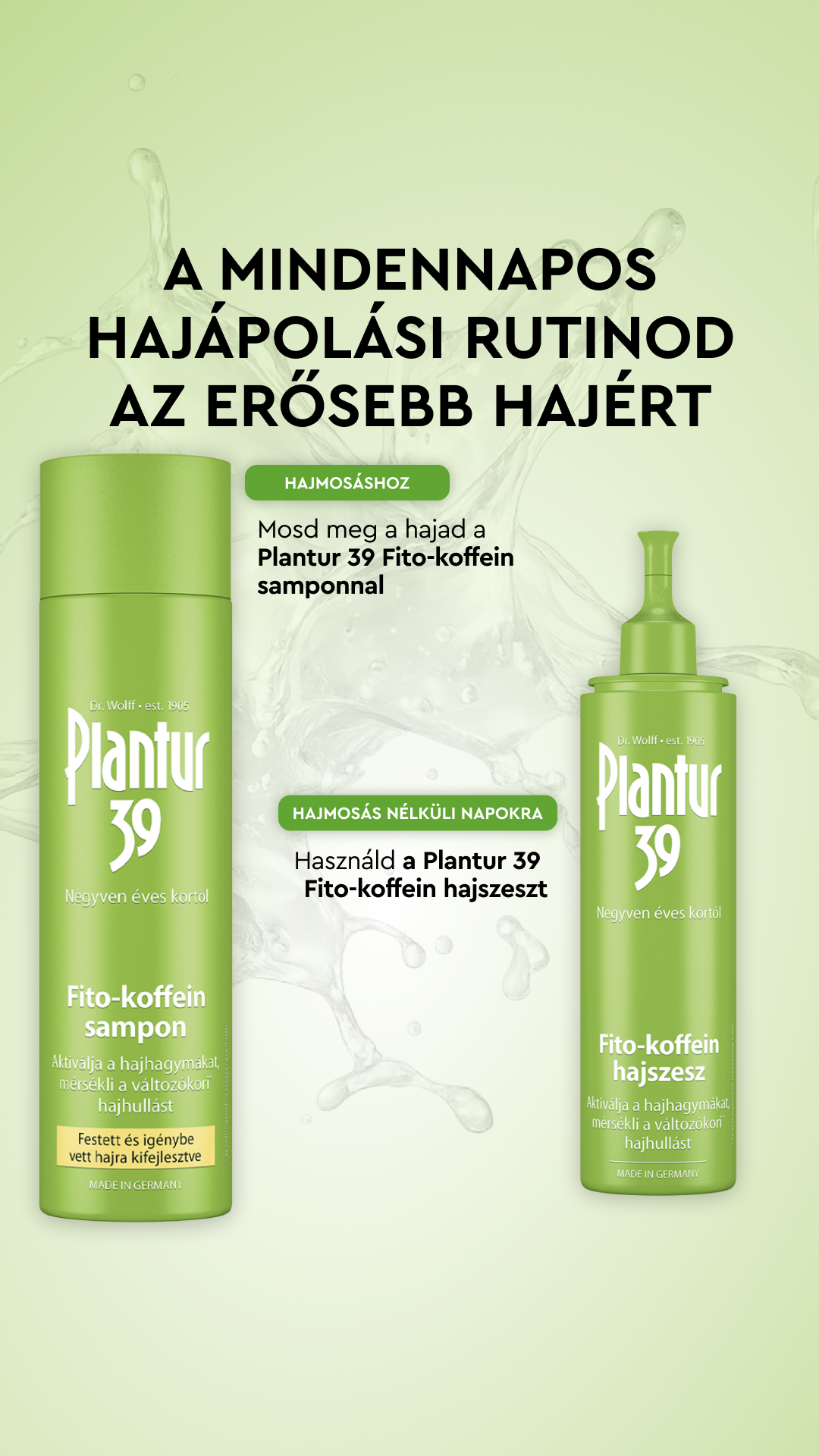 Plantur Facebook ad: Láthatóan erősebb haj 3 hónap alatt