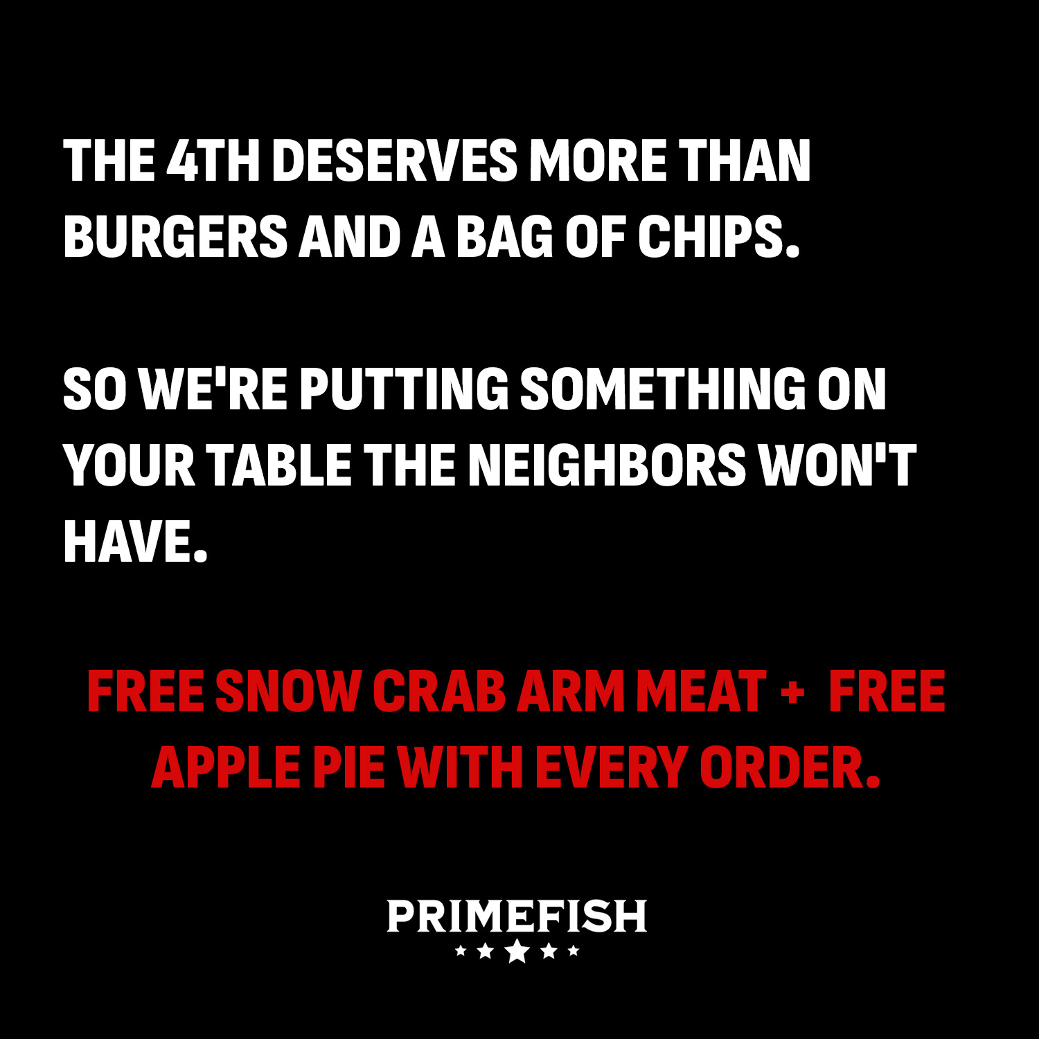 PrimeFish Seafood Co. Facebook ad