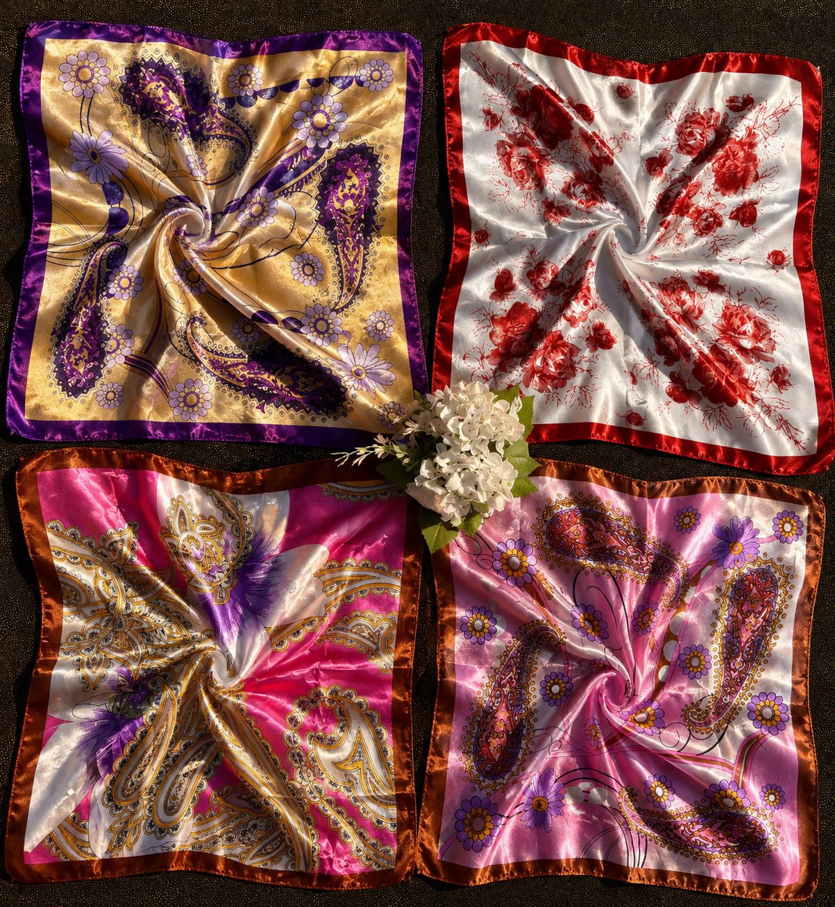 Multi-Good 261 Facebook ad: Craquez pour nos magnifiques foulards!