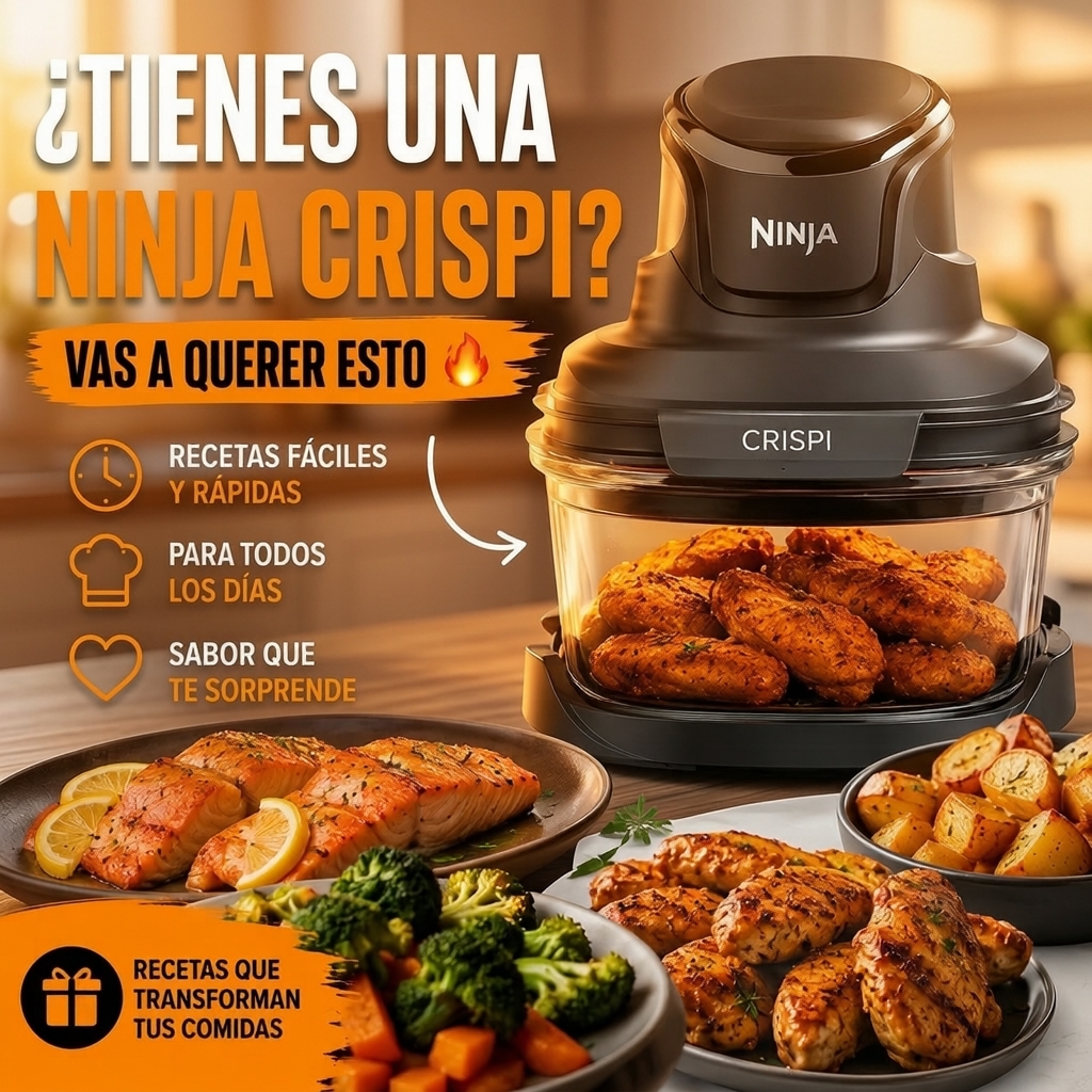 Bien Estar Salud Facebook ad: ¿Solo haces pollo y papas en tu Ninja Crispi?