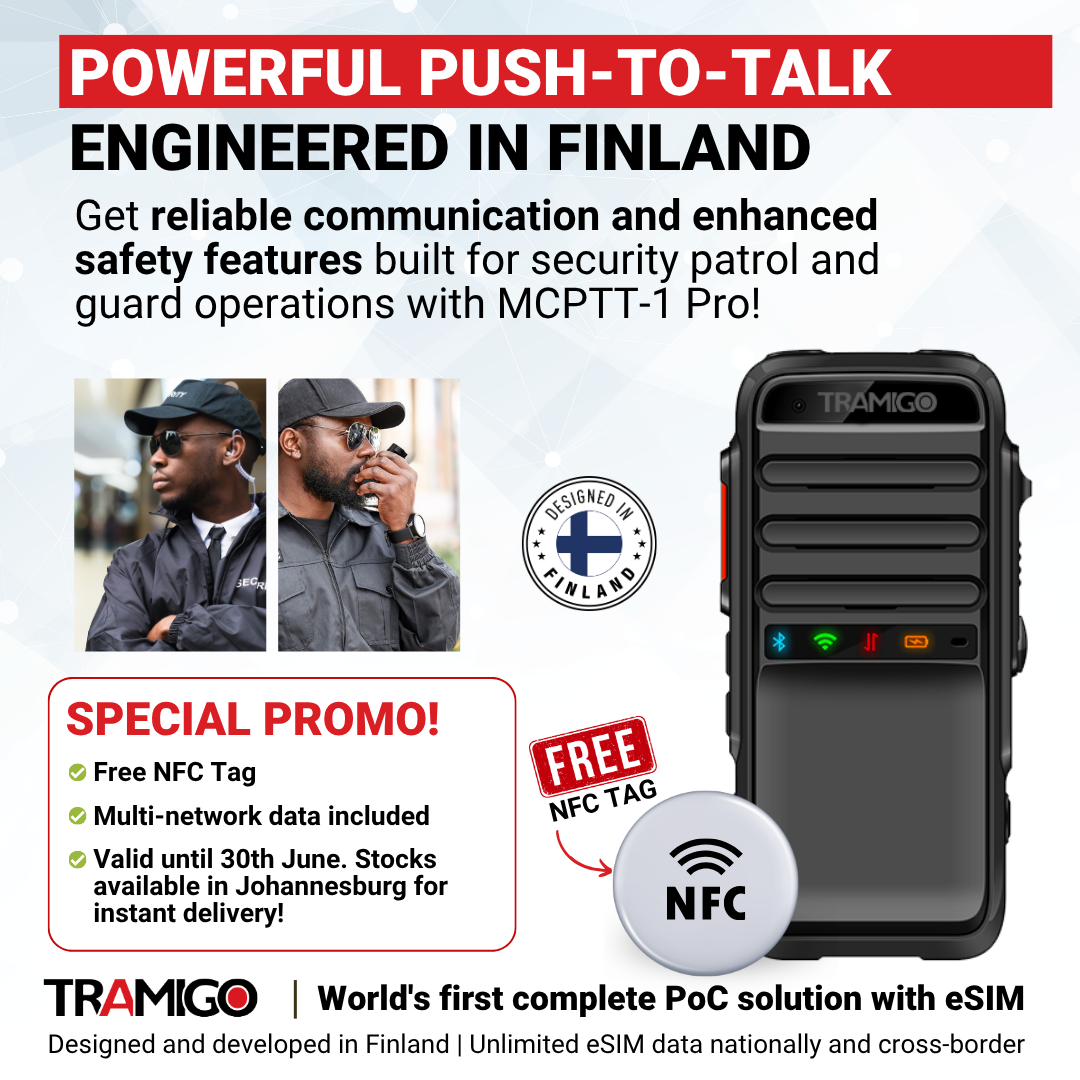 Tramigo Facebook ad: Reliable Communication & Powerful Performance for Security…