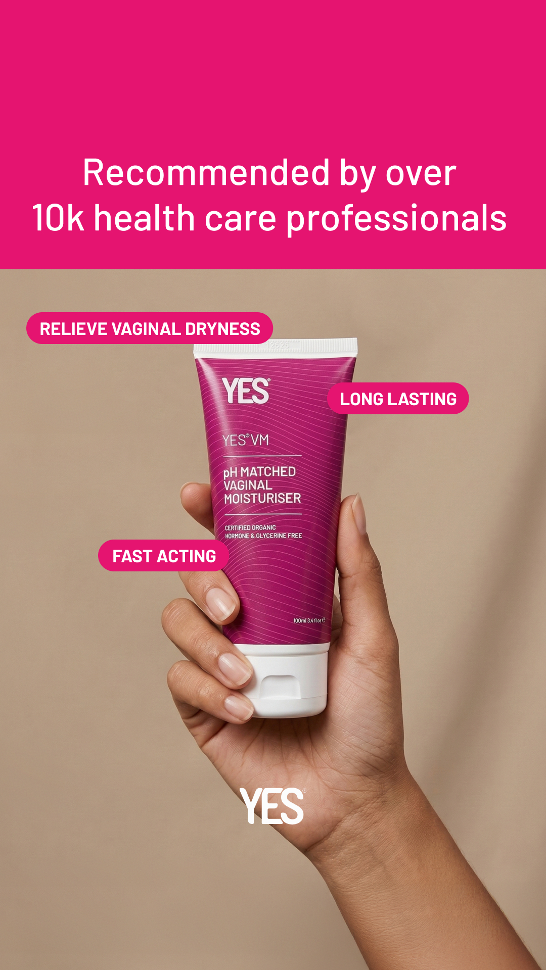 YES - The Organic Intimacy Company Facebook ad