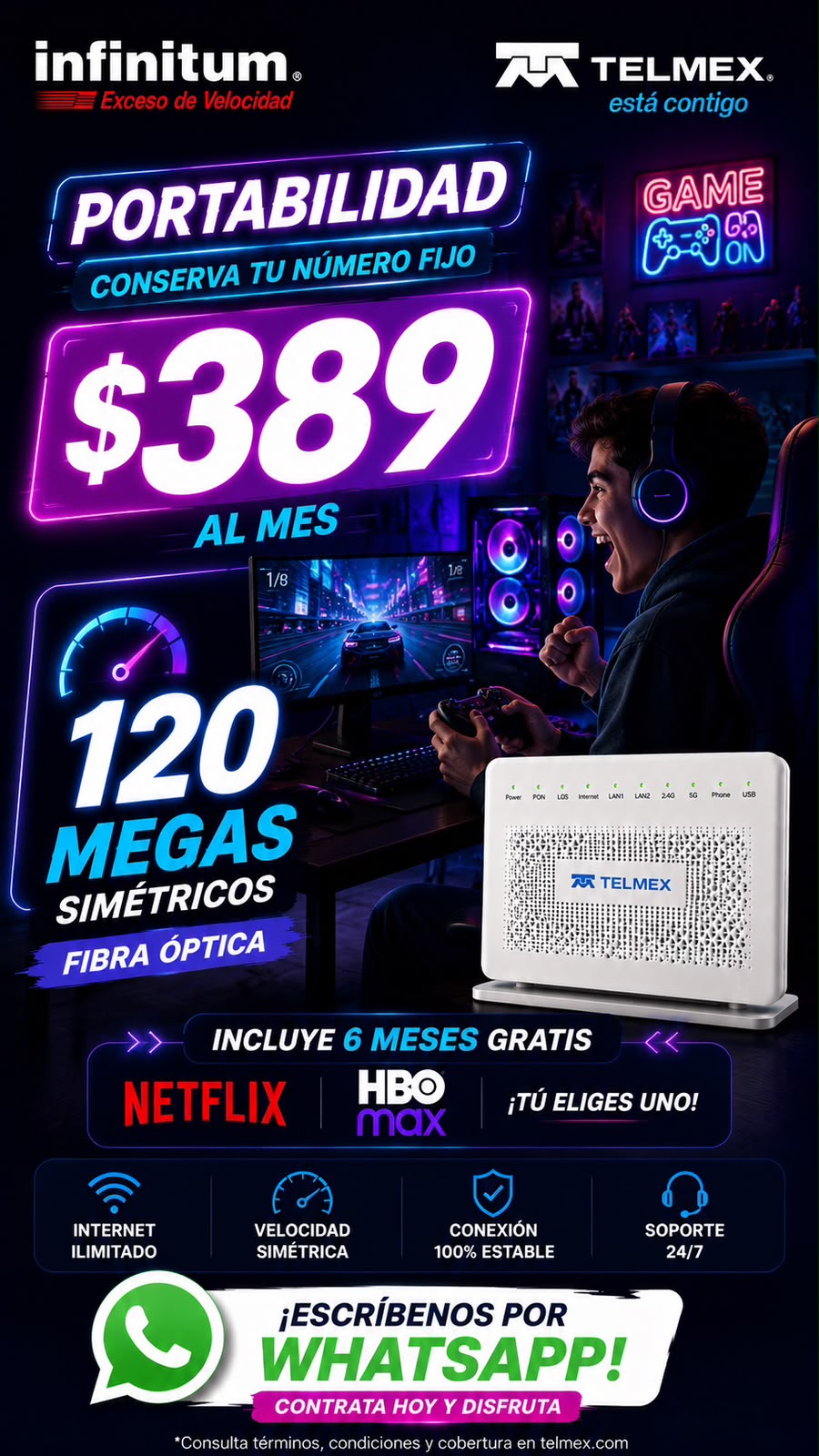 Internet Infinitum Mx Facebook ad from Jul 25, 2026