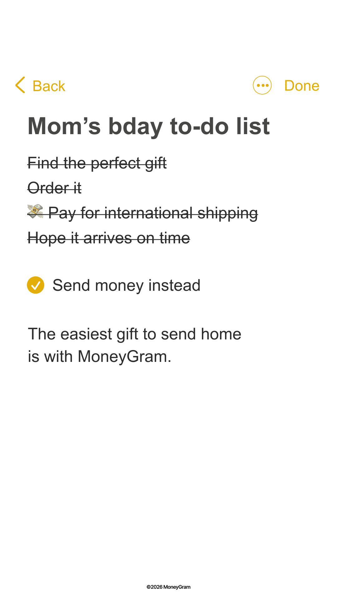MoneyGram Facebook ad