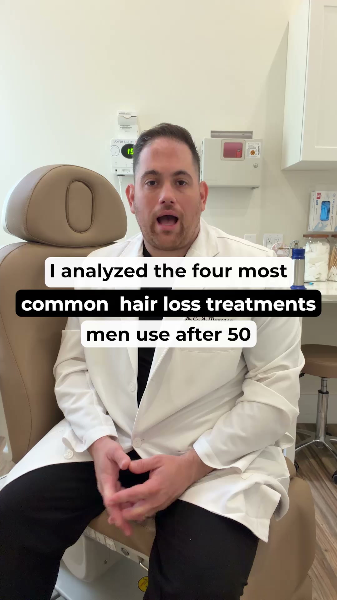 Dr. Christopher Mancuso Facebook ad: Your hair's not done yet.