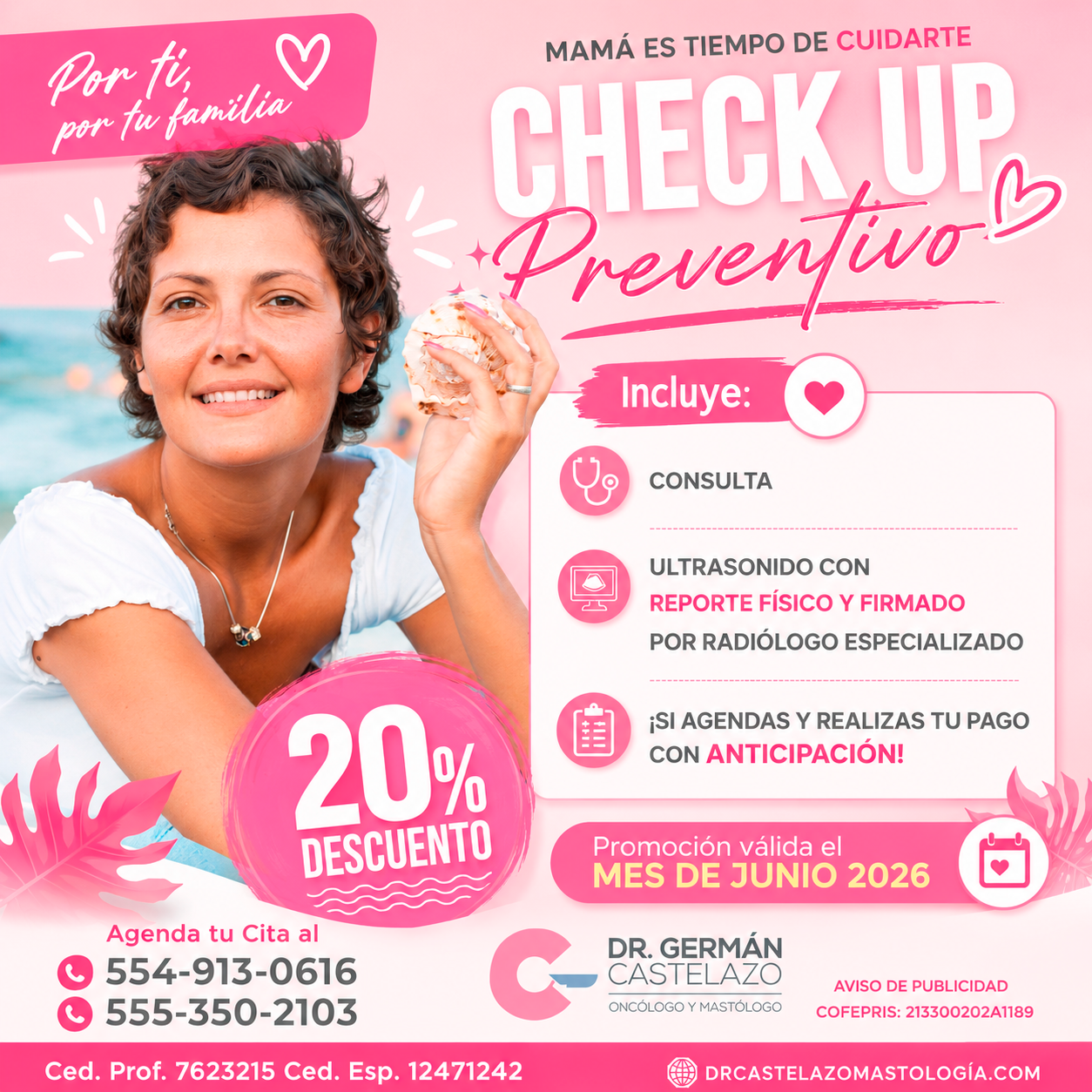 Dr. Germán Castelazo - Oncólogo y Mastólogo Facebook ad: Chatea con nosotros