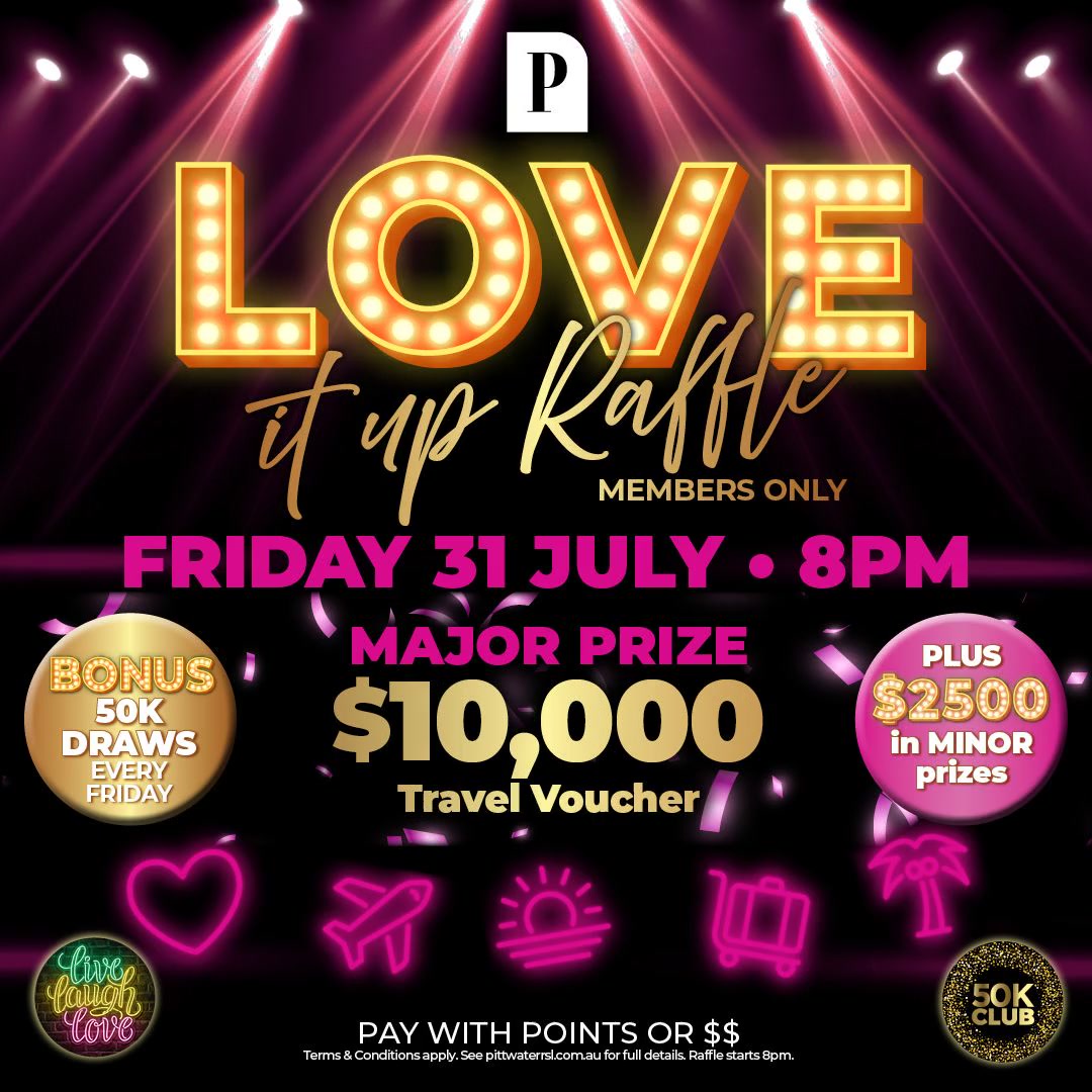 Pittwater RSL Facebook ad: $10K travel voucher up for grabs