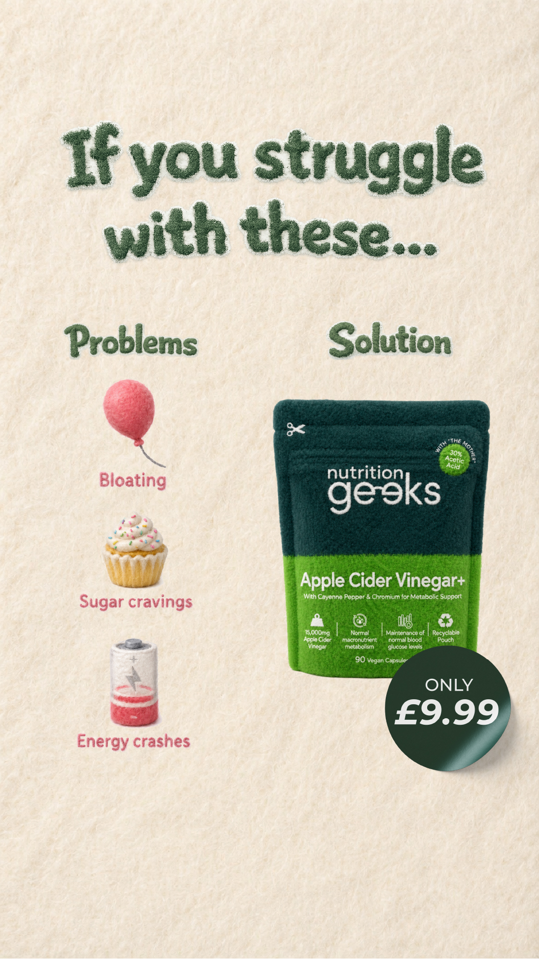 Nutrition Geeks Facebook ad