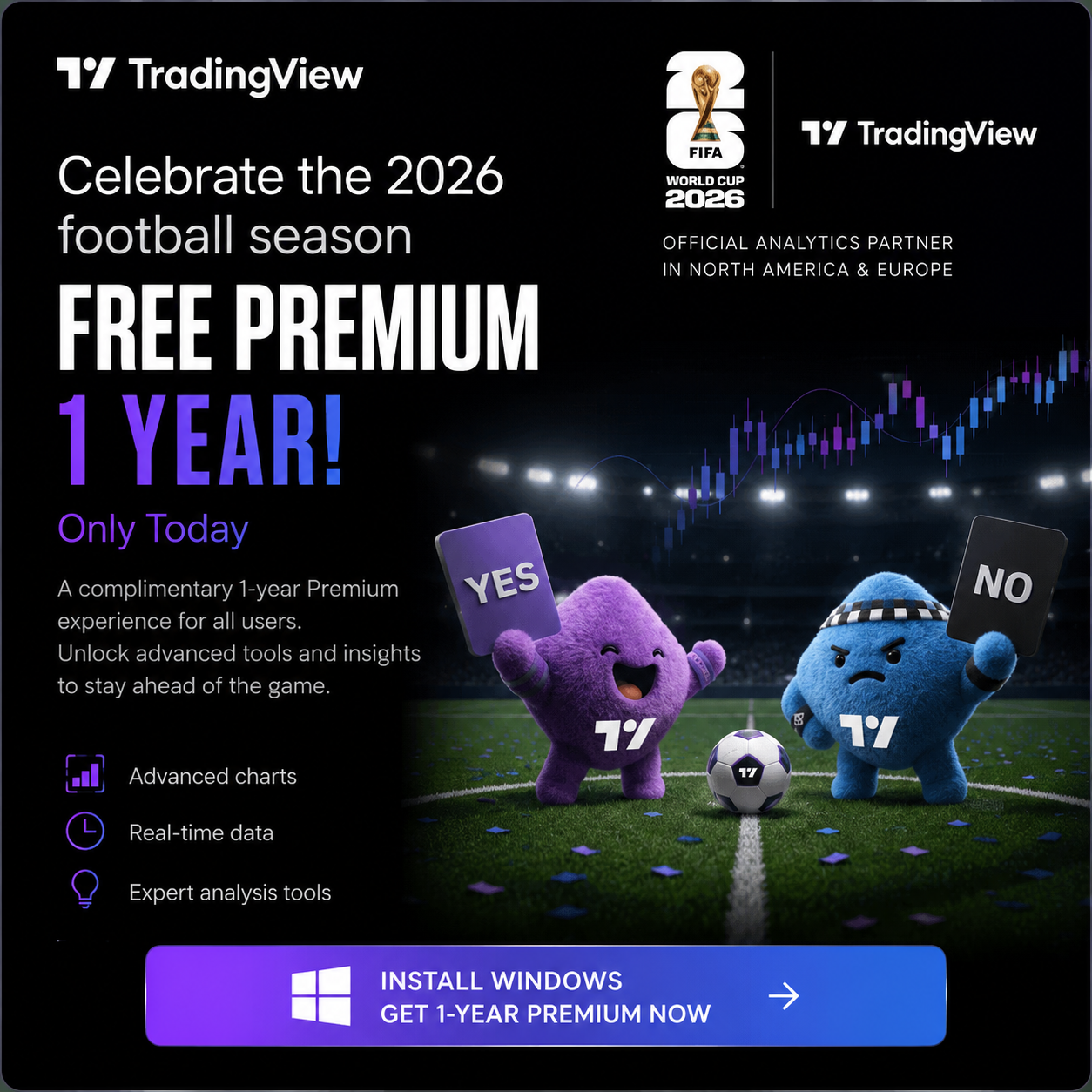 InsightCentral Facebook ad: Install → Get 1 Year of TV Premium Free