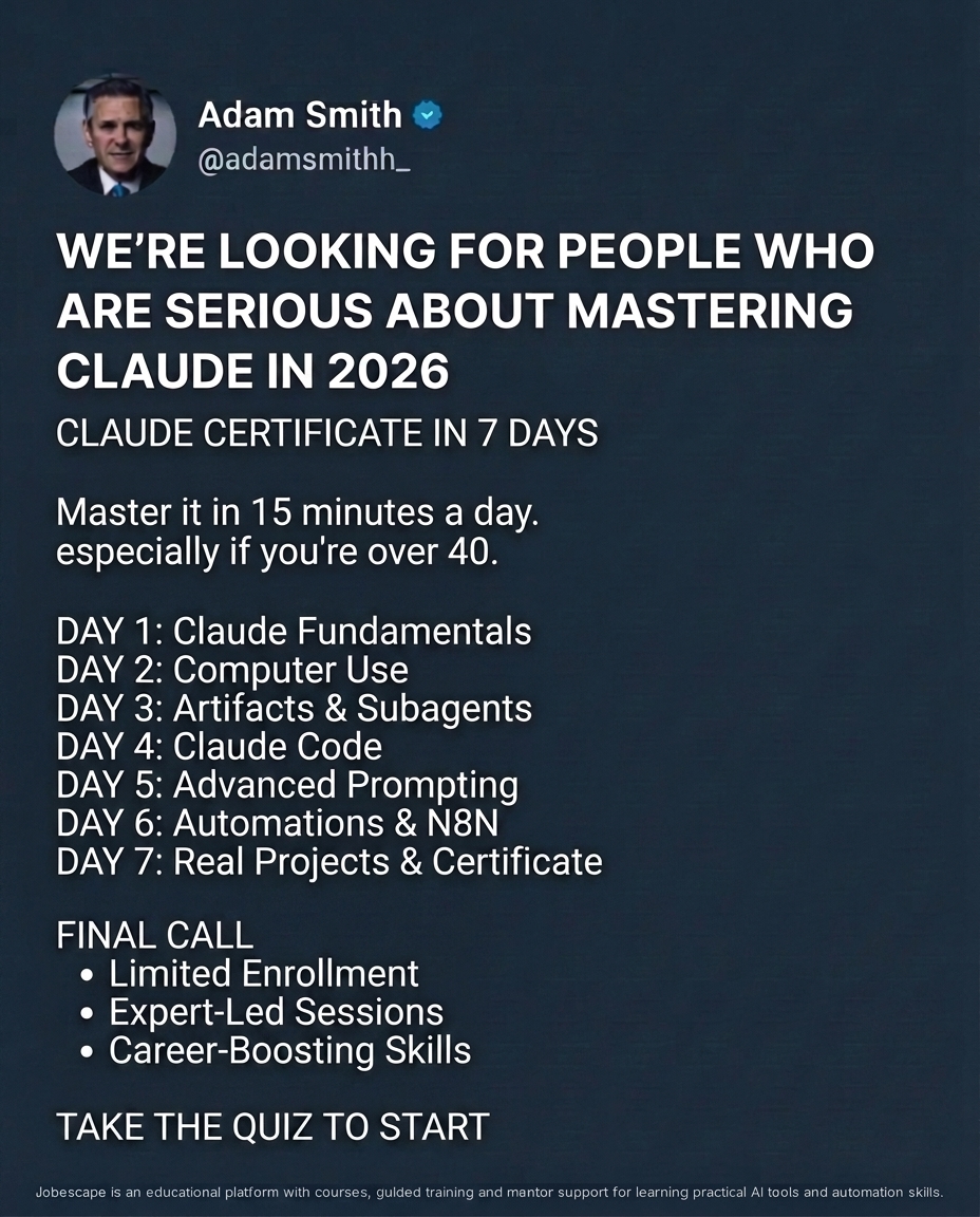 Jobescape AI Facebook ad from Apr 27, 2026