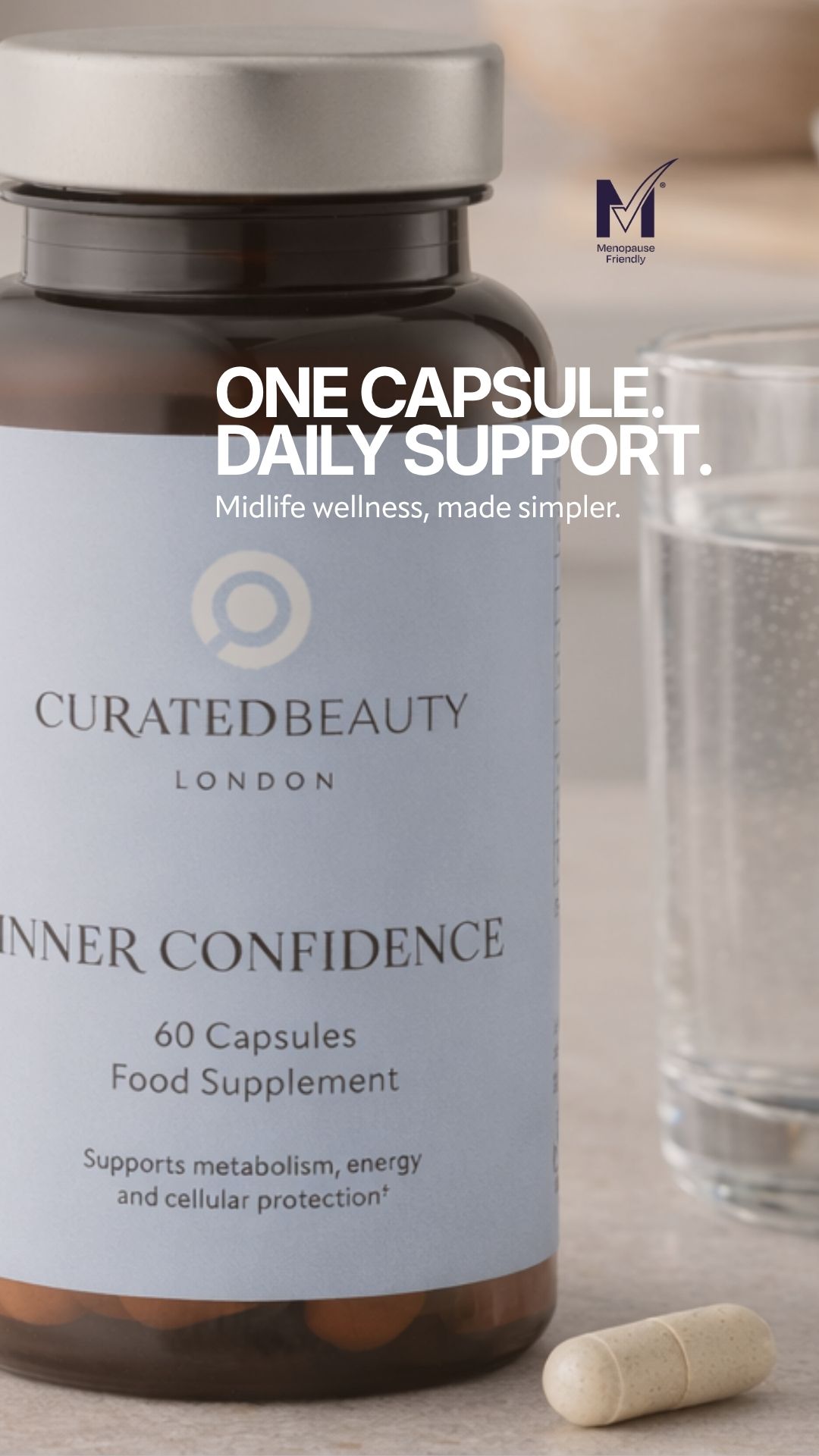 Curated Beauty London Facebook ad from Apr 23, 2026