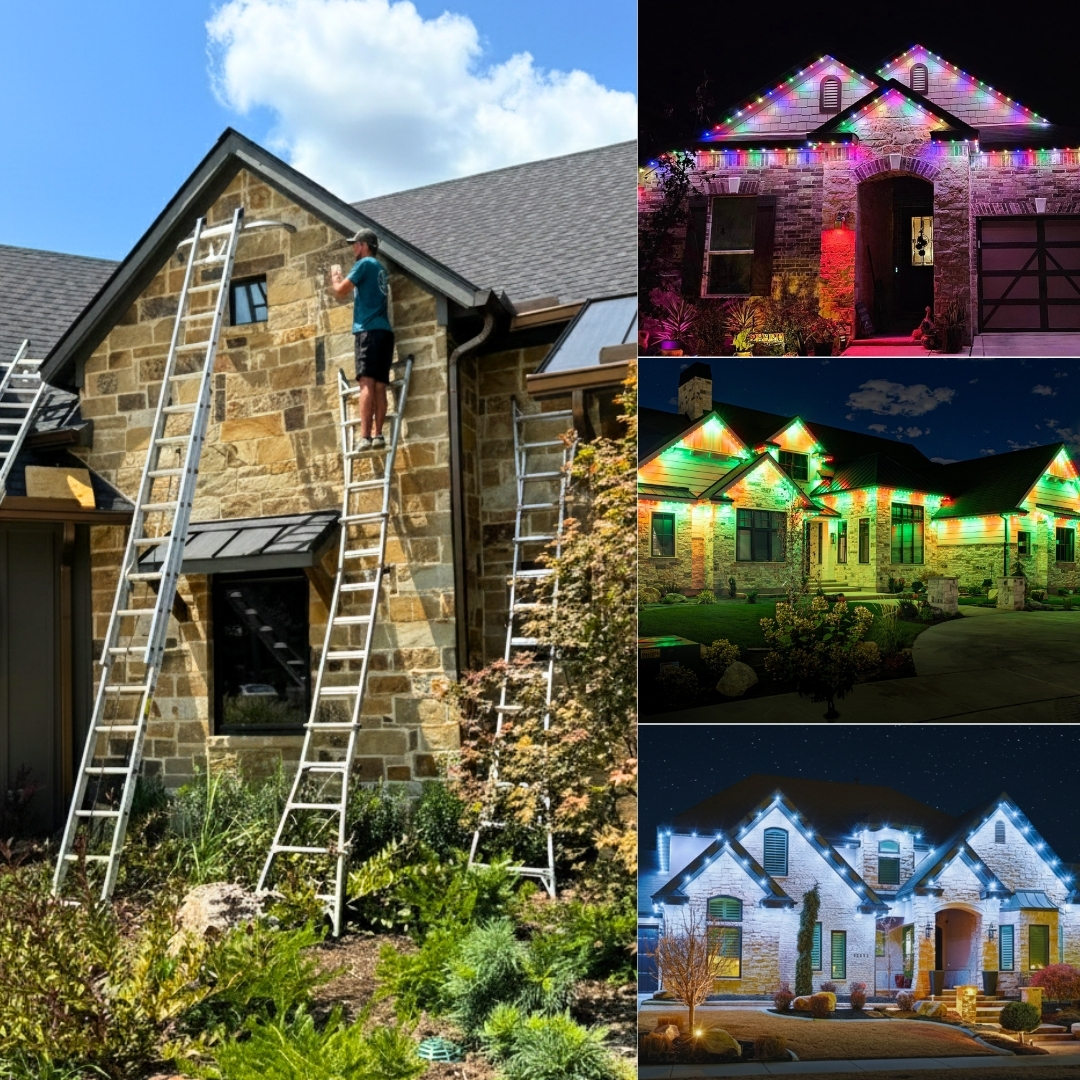 East Texas Outdoor Lighting Solutions Facebook ad: 15% Off Permanent Lights. This Month Only!