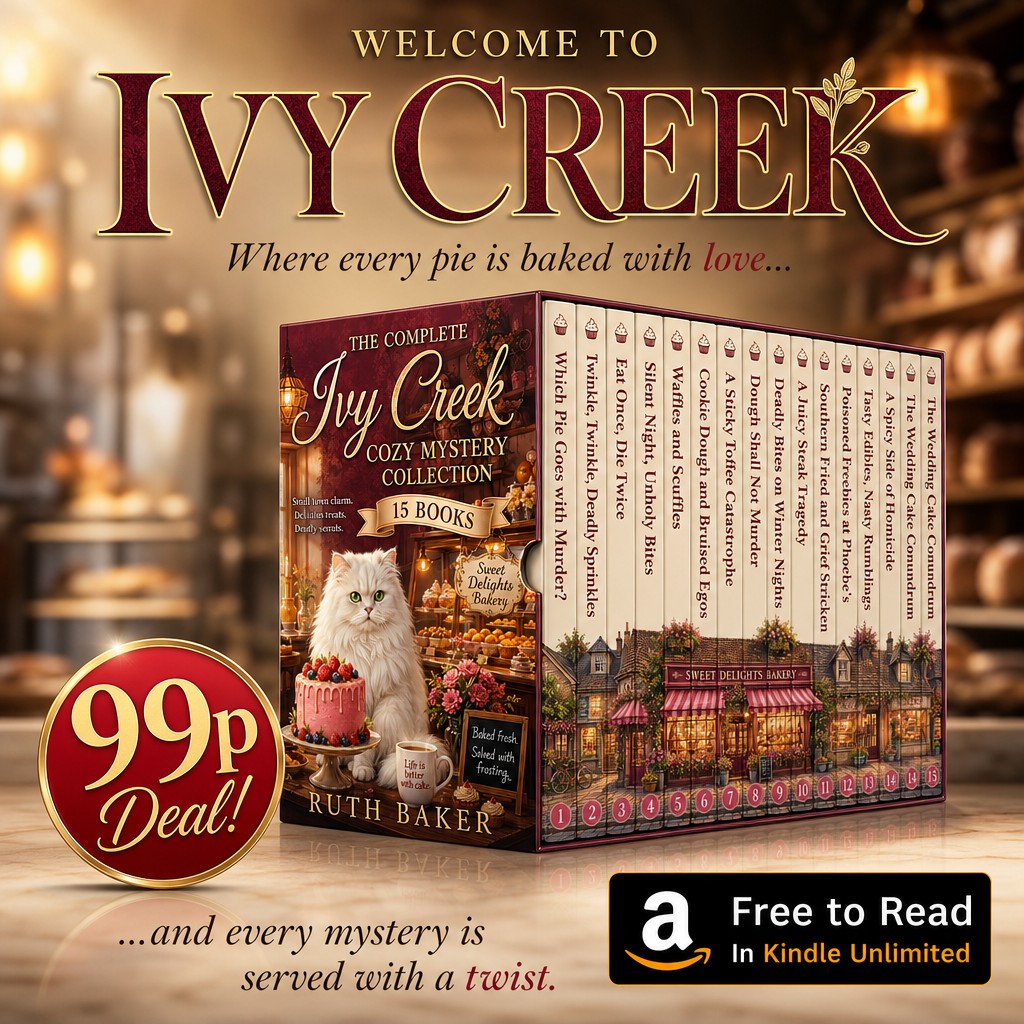 CleanTales Facebook ad: 15 Cosy Mysteries for Just 99p, or Read FREE with Kindle…