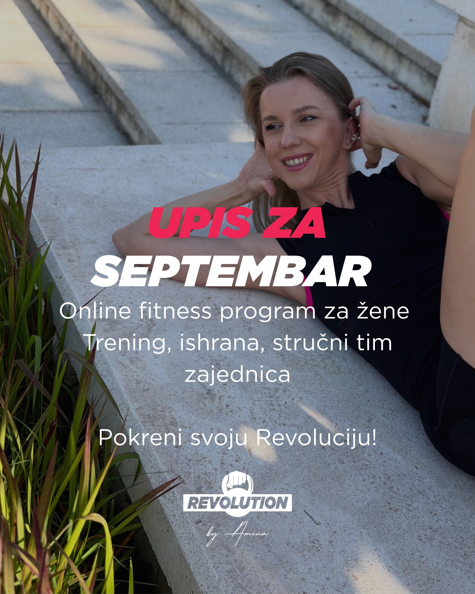 Revolution by Amina Facebook ad: Upis za septembar u toku!