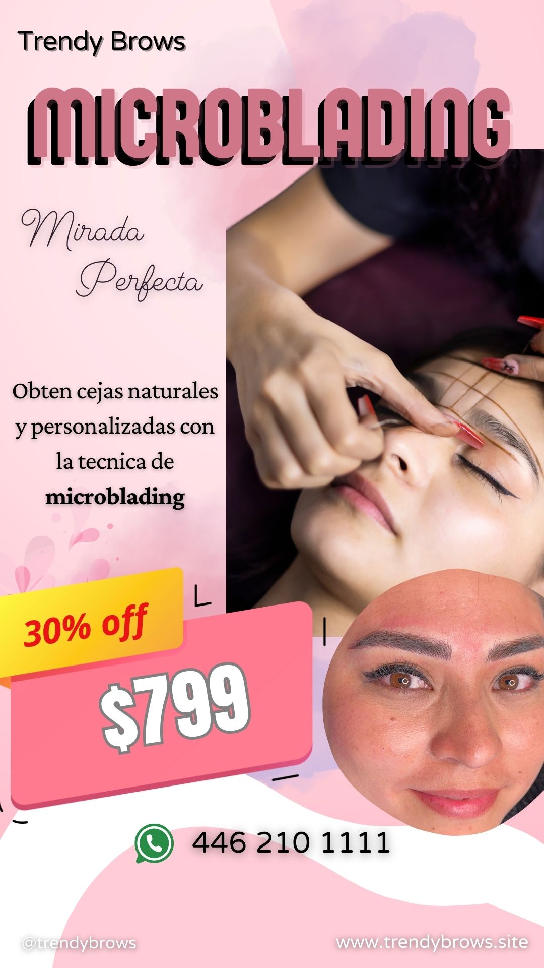 Trendy Brows Facebook ad from Jan 26, 2026
