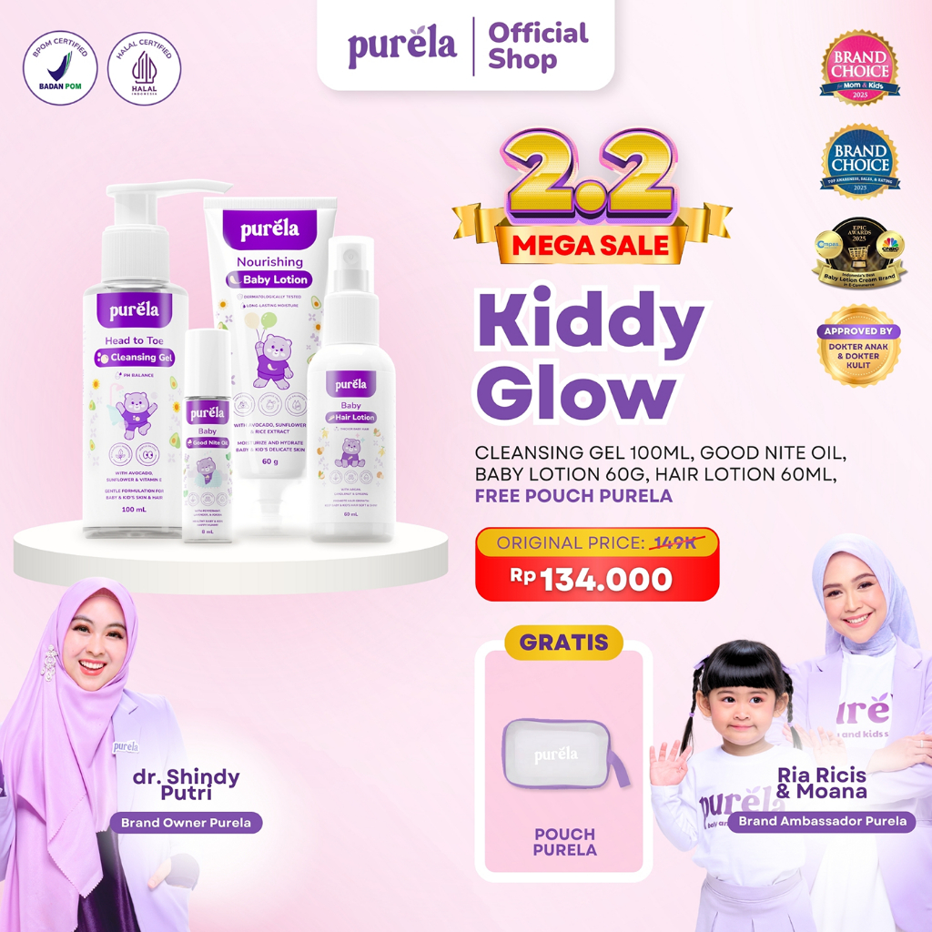 Purela Facebook ad: Diskon Shopee dari toko Purela Official Shop!