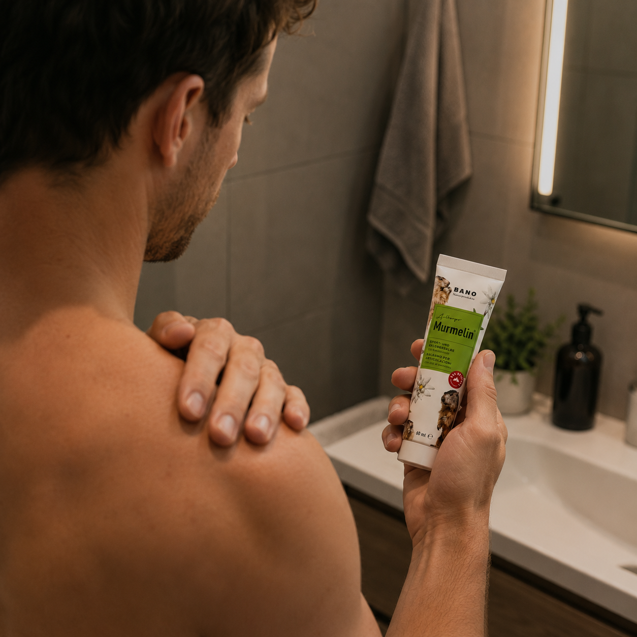 BANO Healthcare GmbH Facebook ad: Original MURMELIN Sport- und Gelenksalbe: