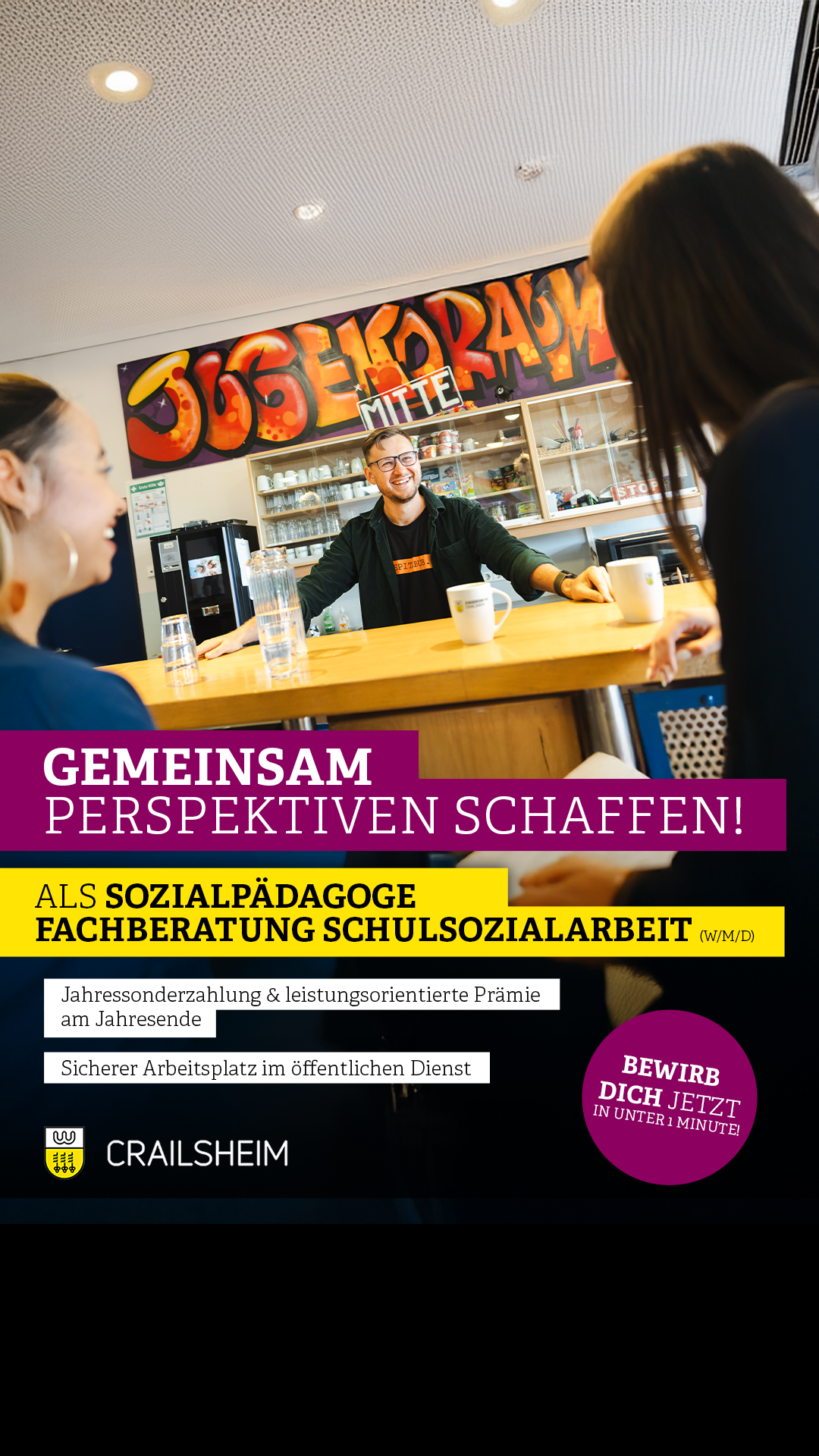 Stadtverwaltung Crailsheim Facebook ad from Apr 1, 2026