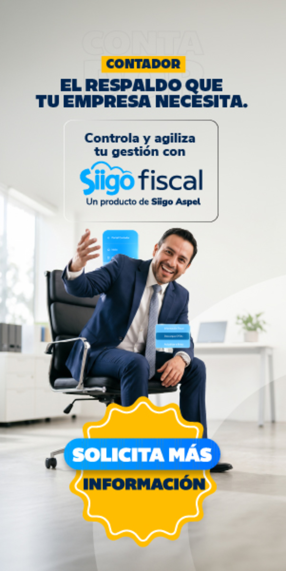 Siigo Aspel Facebook ad: SIIGO Fiscal: respaldo, confianza y control