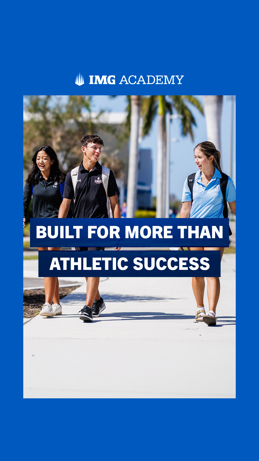 IMG Academy Facebook ad: Where Ambition Meets Opportunity