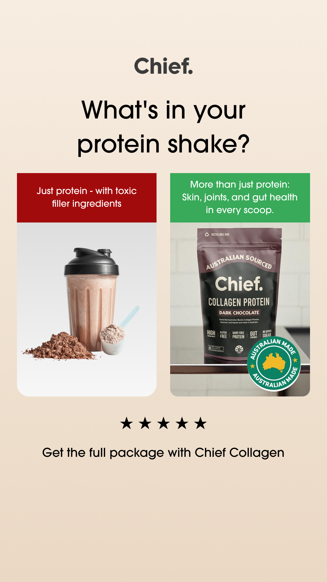 Chief Nutrition USA Facebook ad
