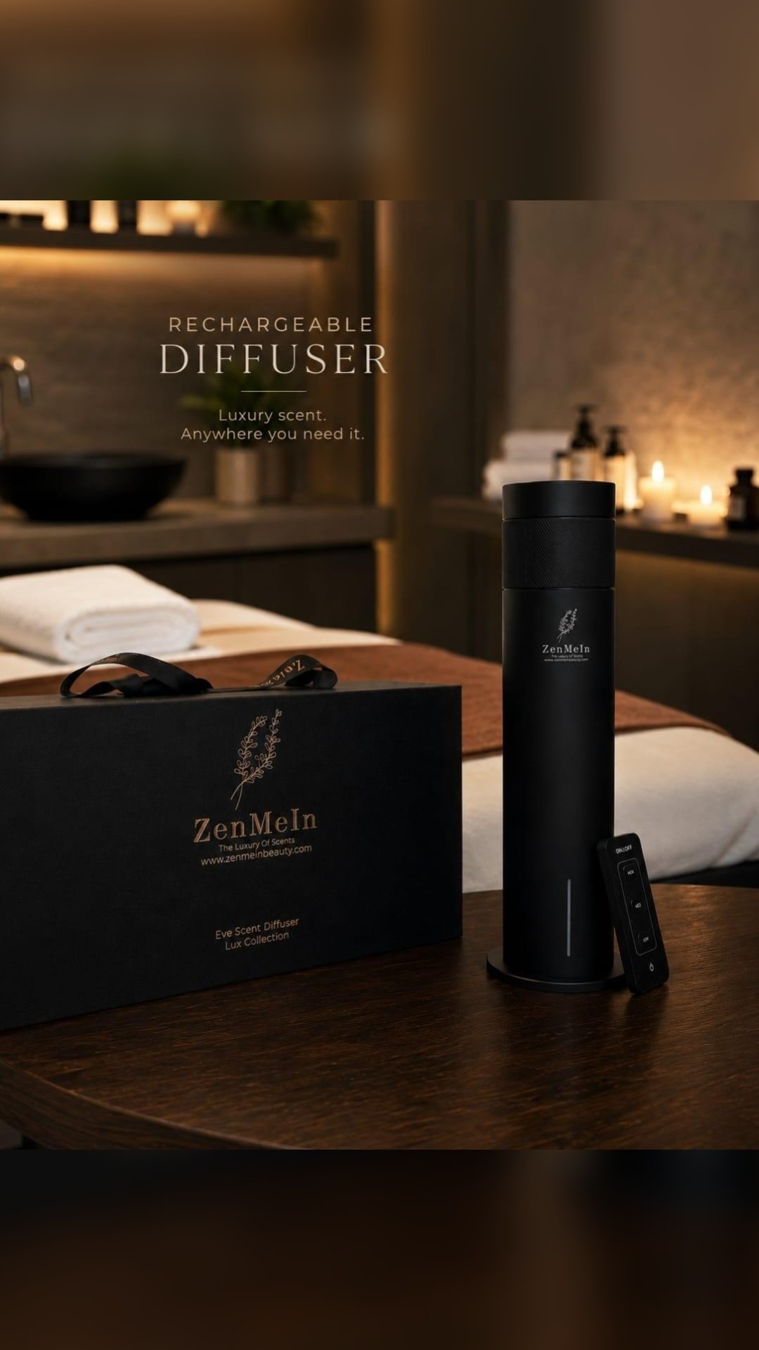 Zenmein Beauty Facebook ad: Shop Premium Luxury Scents & Air Diffusers for Your Home…