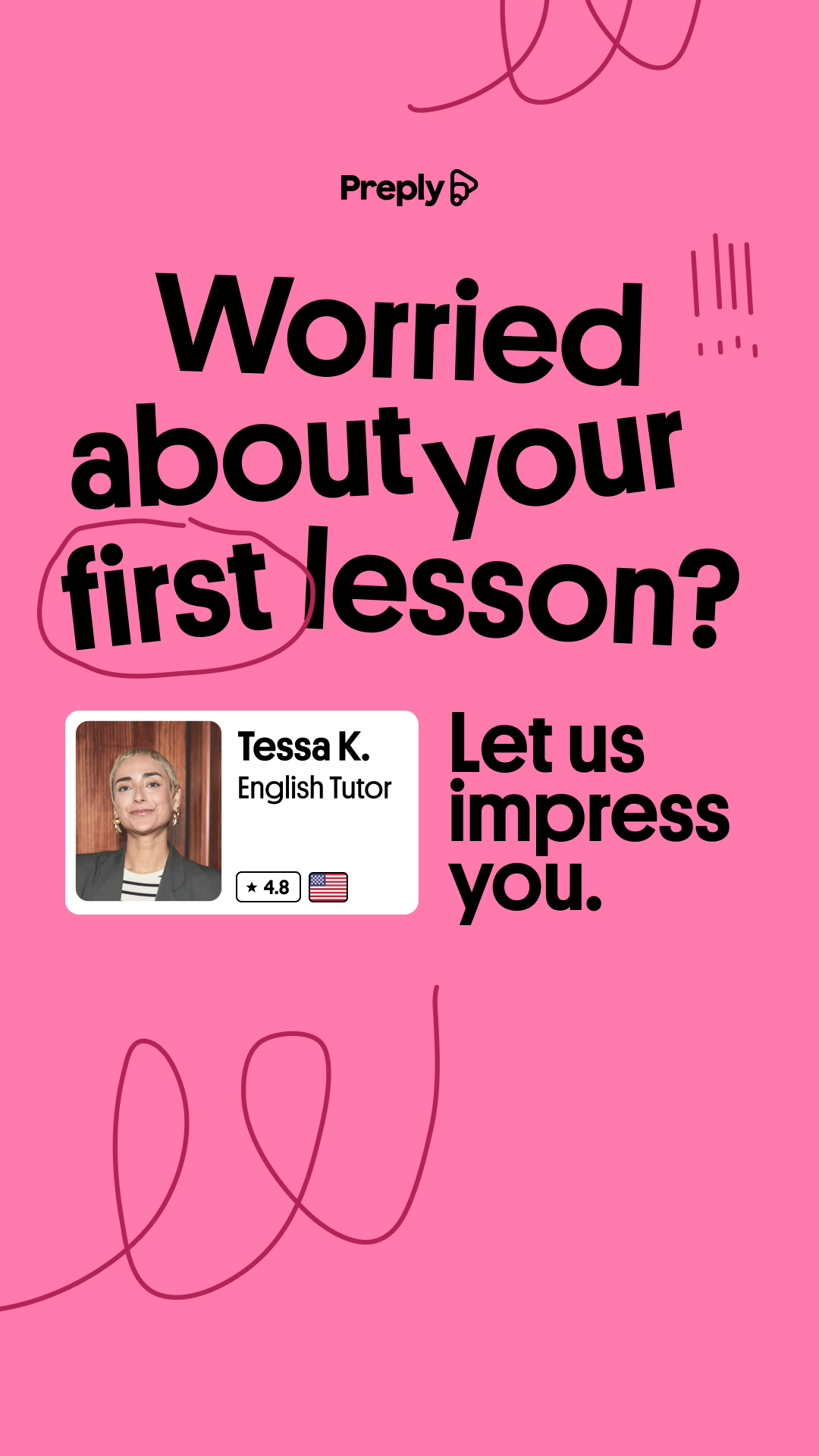 Preply Facebook ad