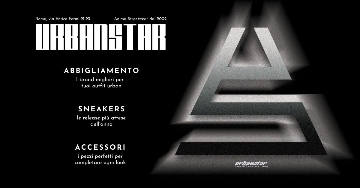 Urbanstar Facebook ad: Urbanstaroma: il tuo negozio di streetwear a Roma