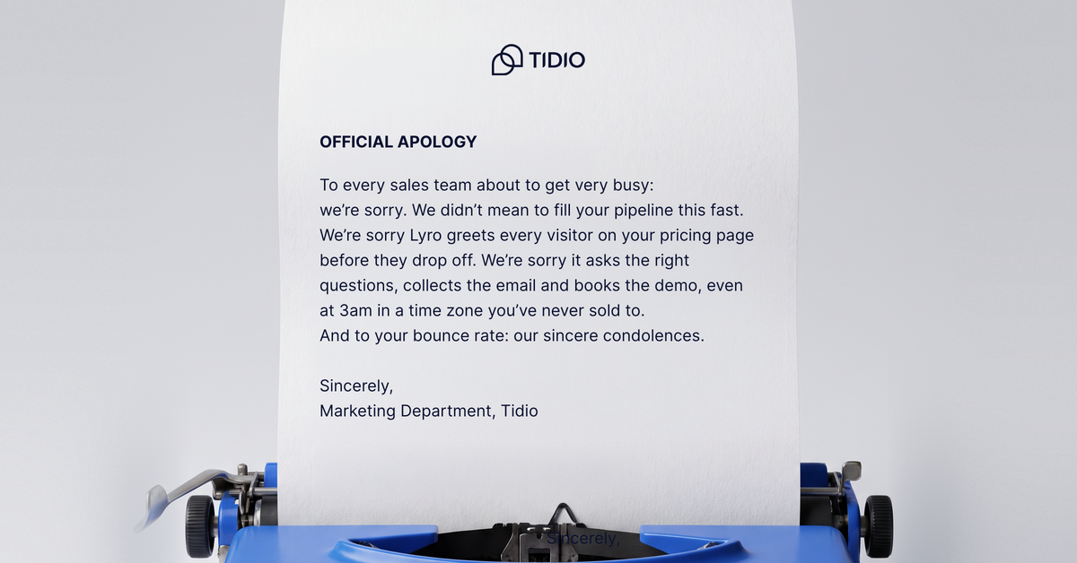Tidio Facebook ad: More Leads From Your Existing Traffic