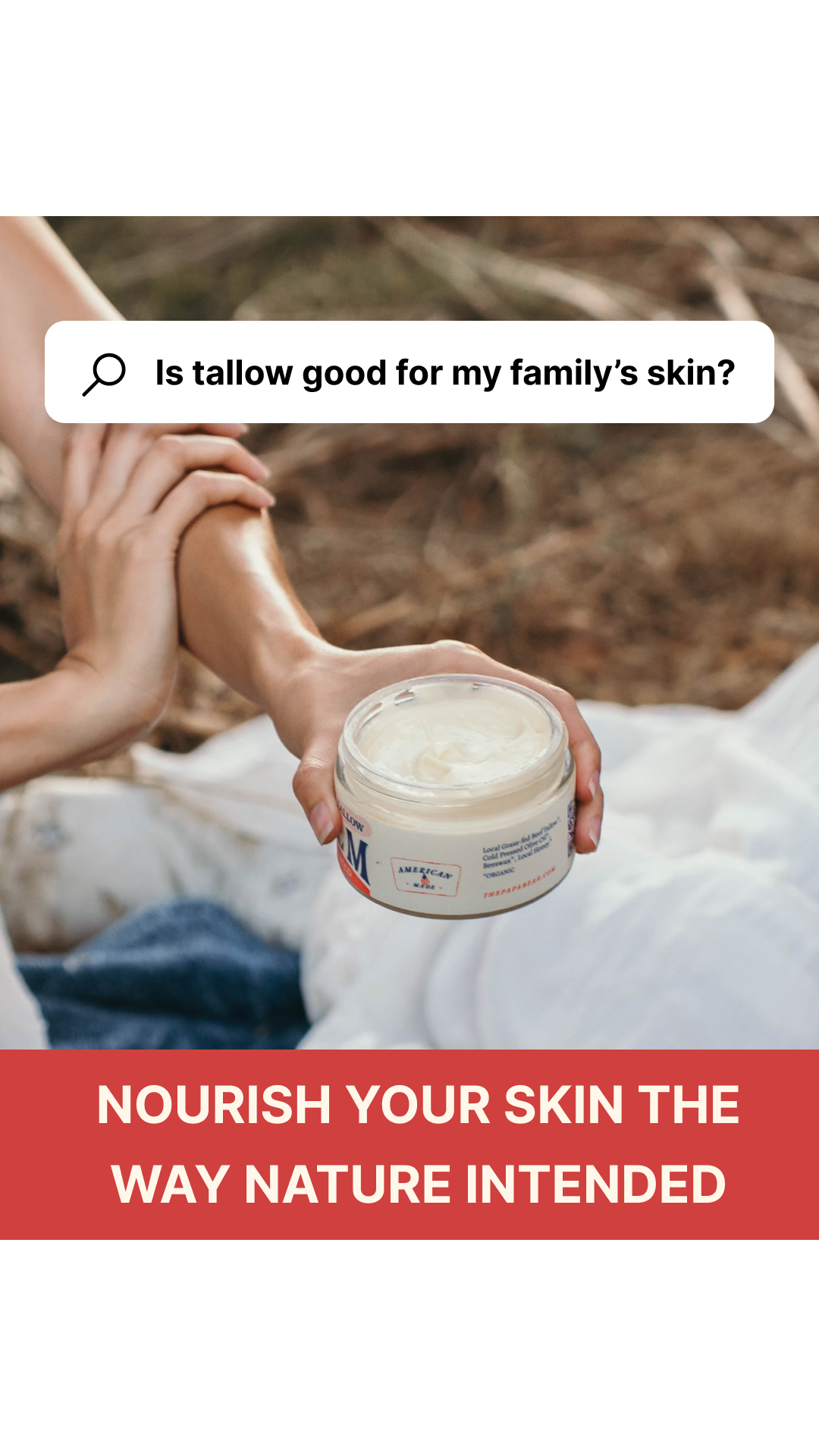 Papabear Naturals Facebook ad