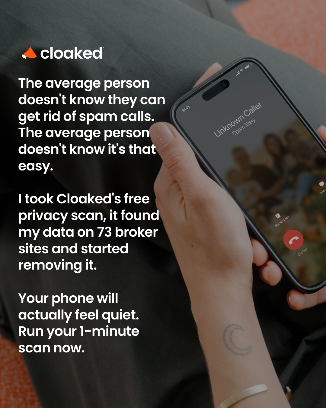 Cloaked Inc. Facebook ad