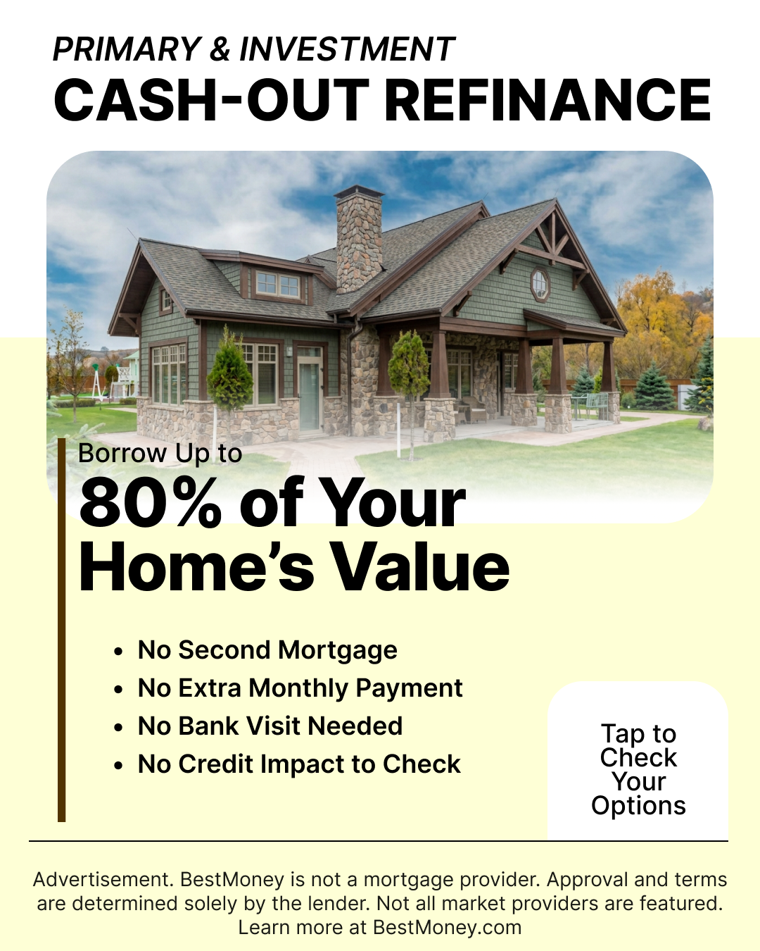 BestMoney - Mortgage Lenders Facebook ad