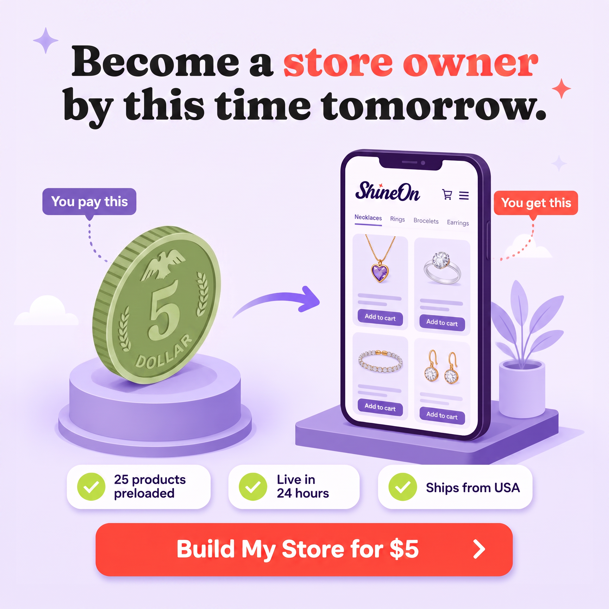 ShineOn Facebook ad