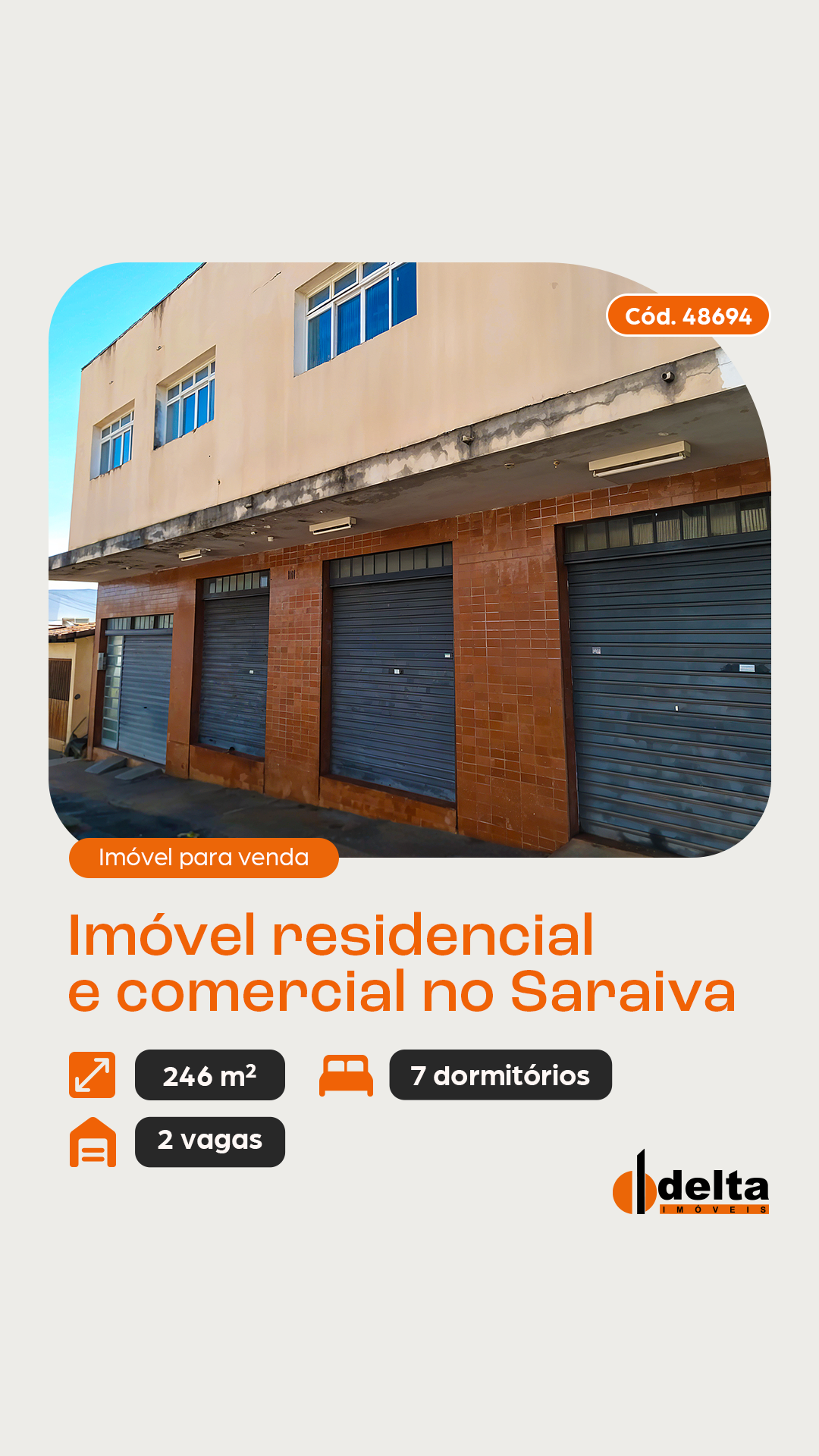 Delta Imóveis Facebook ad