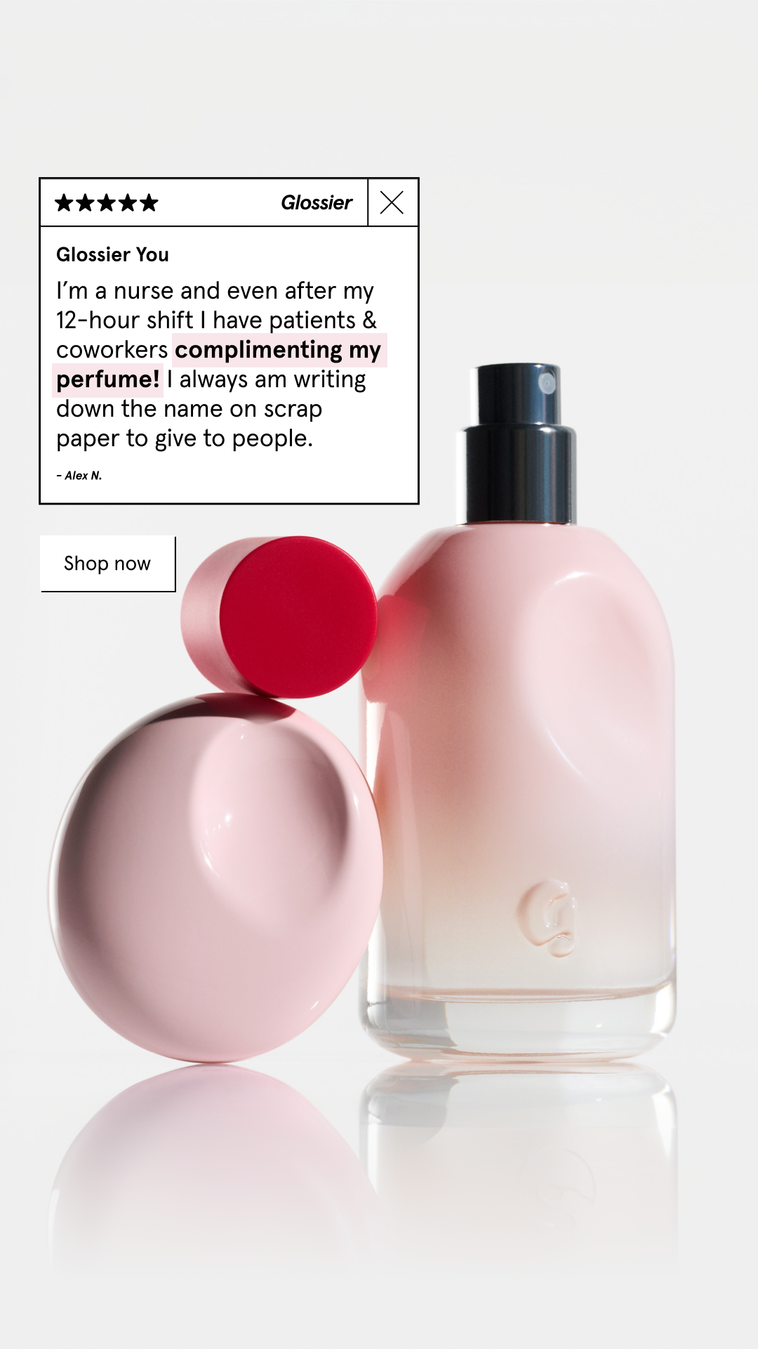 Glossier Facebook ad