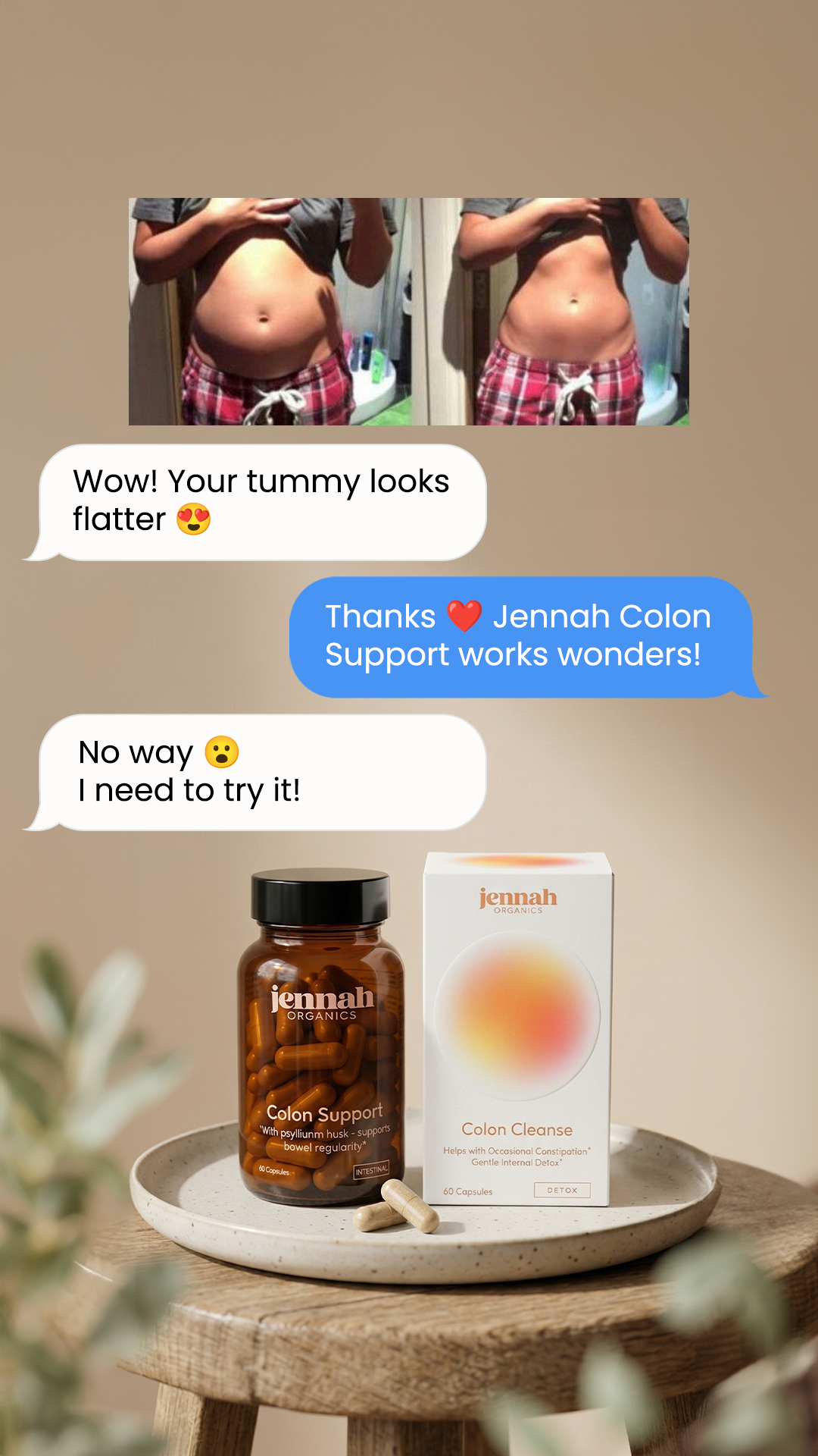 Jennah Organics Facebook ad
