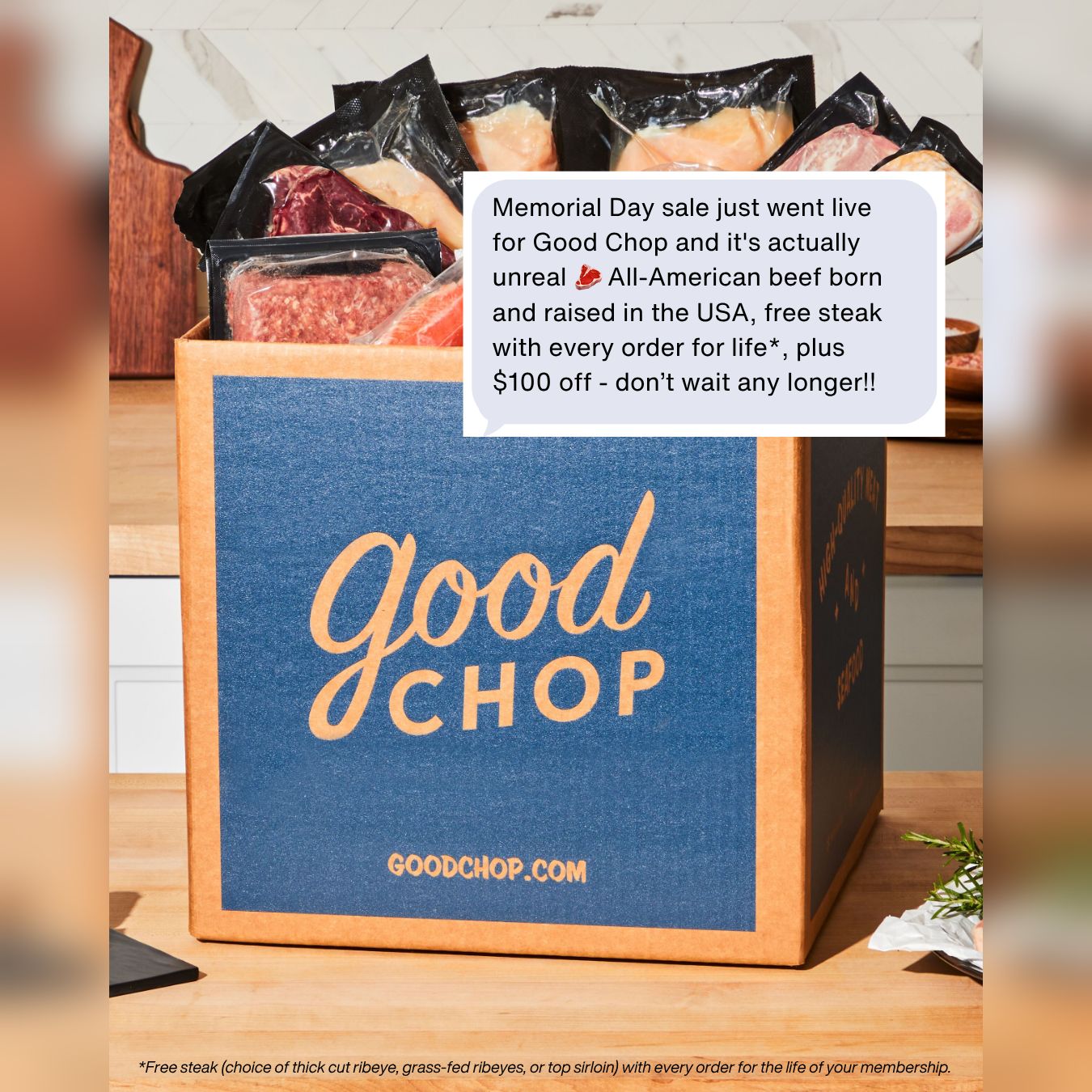 GoodChop Facebook ad