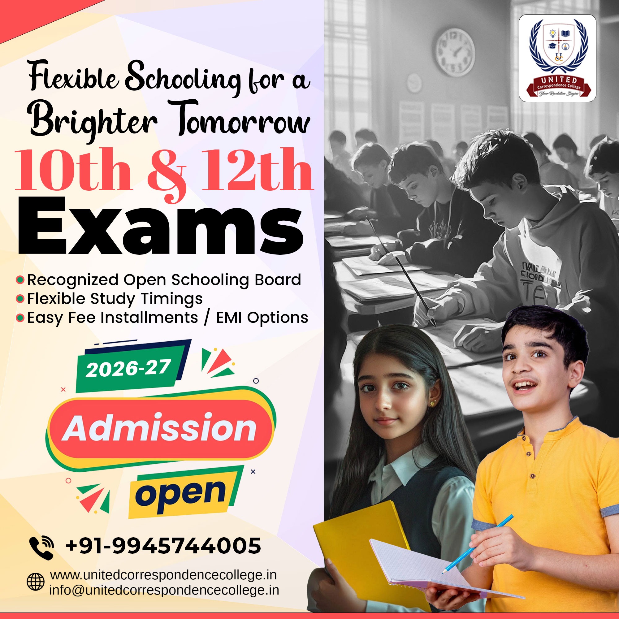 United Correspondence College - UCC Facebook ad: Missed your 10th or 12th due to personal…