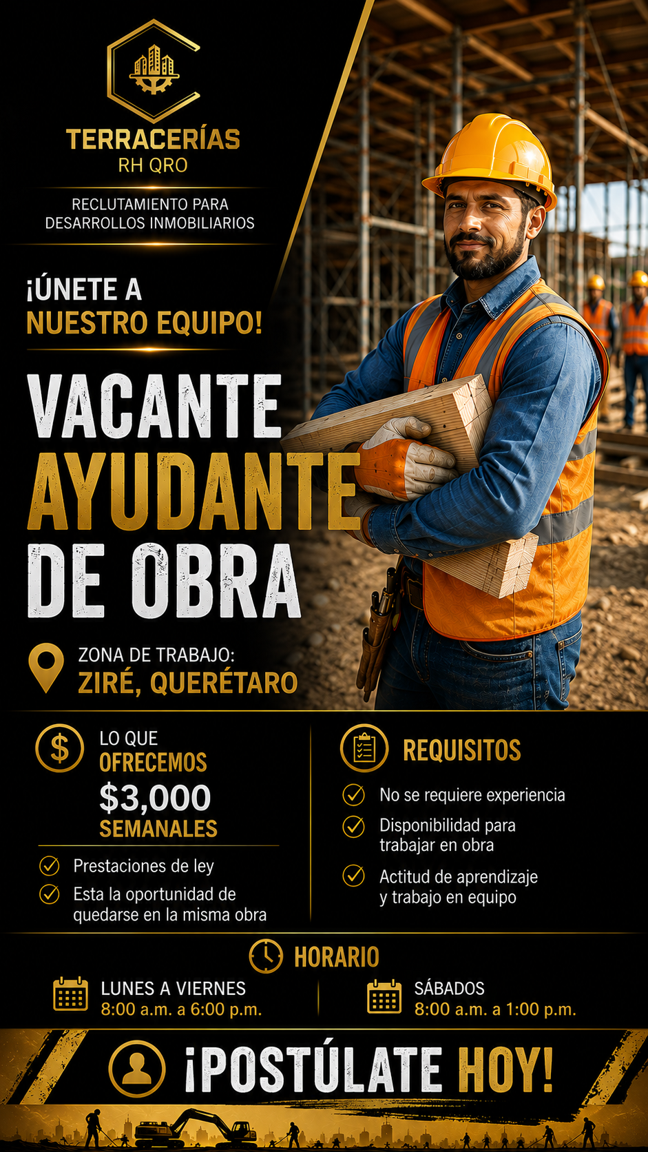 Empleos Terracería RH QRO Facebook ad: ¡ÚNETE A NUESTRO EQUIPO!