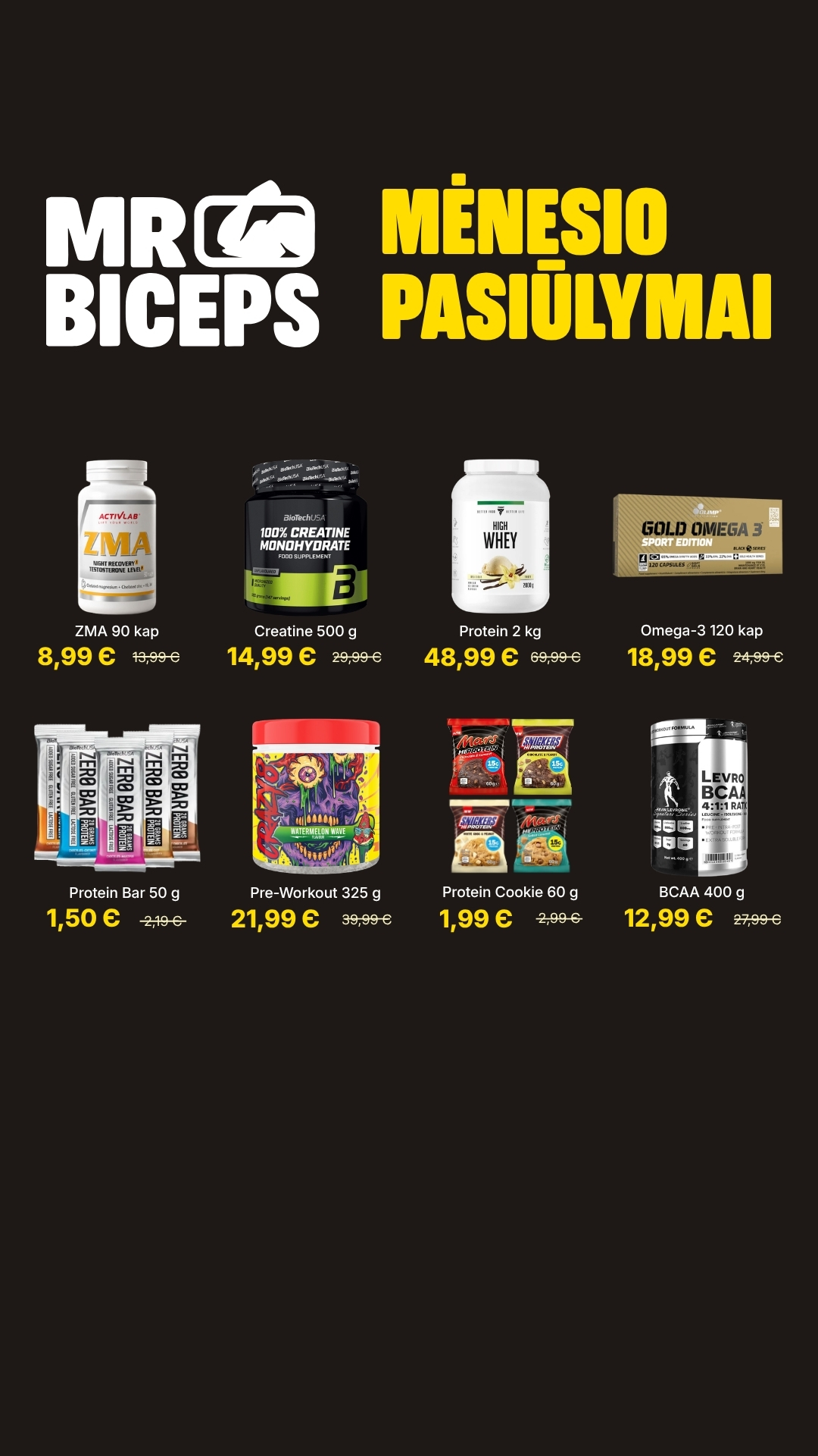 MrBiceps - Maisto Papildai Facebook ad