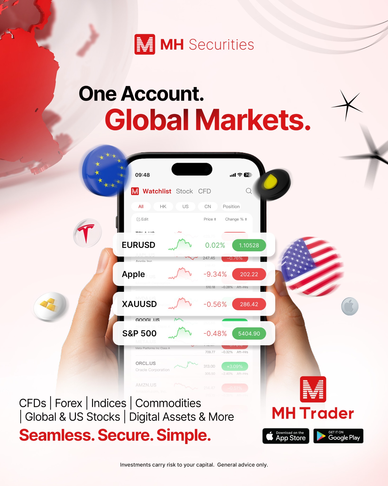 MH Securities Facebook ad: Ready to invest smarter? Download MH Trader now from the…