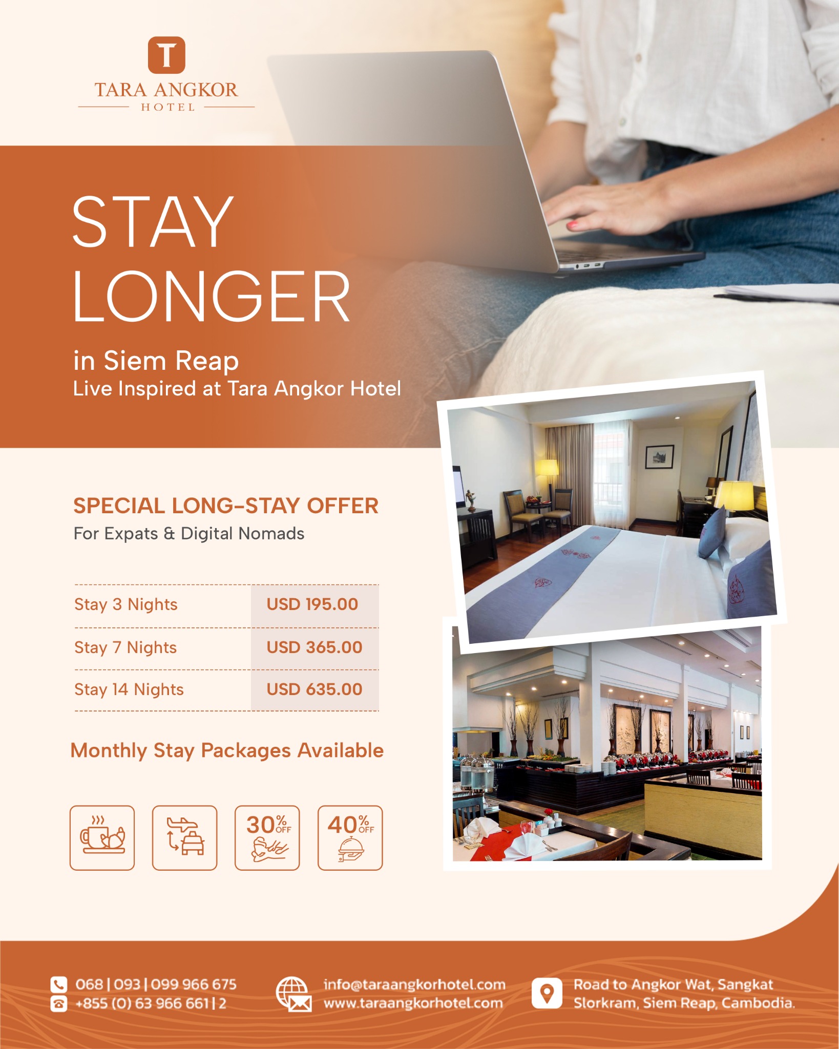 Tara Angkor Hotel Facebook ad