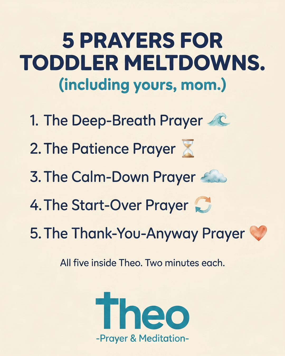 Theo: Prayer & Meditation Facebook ad