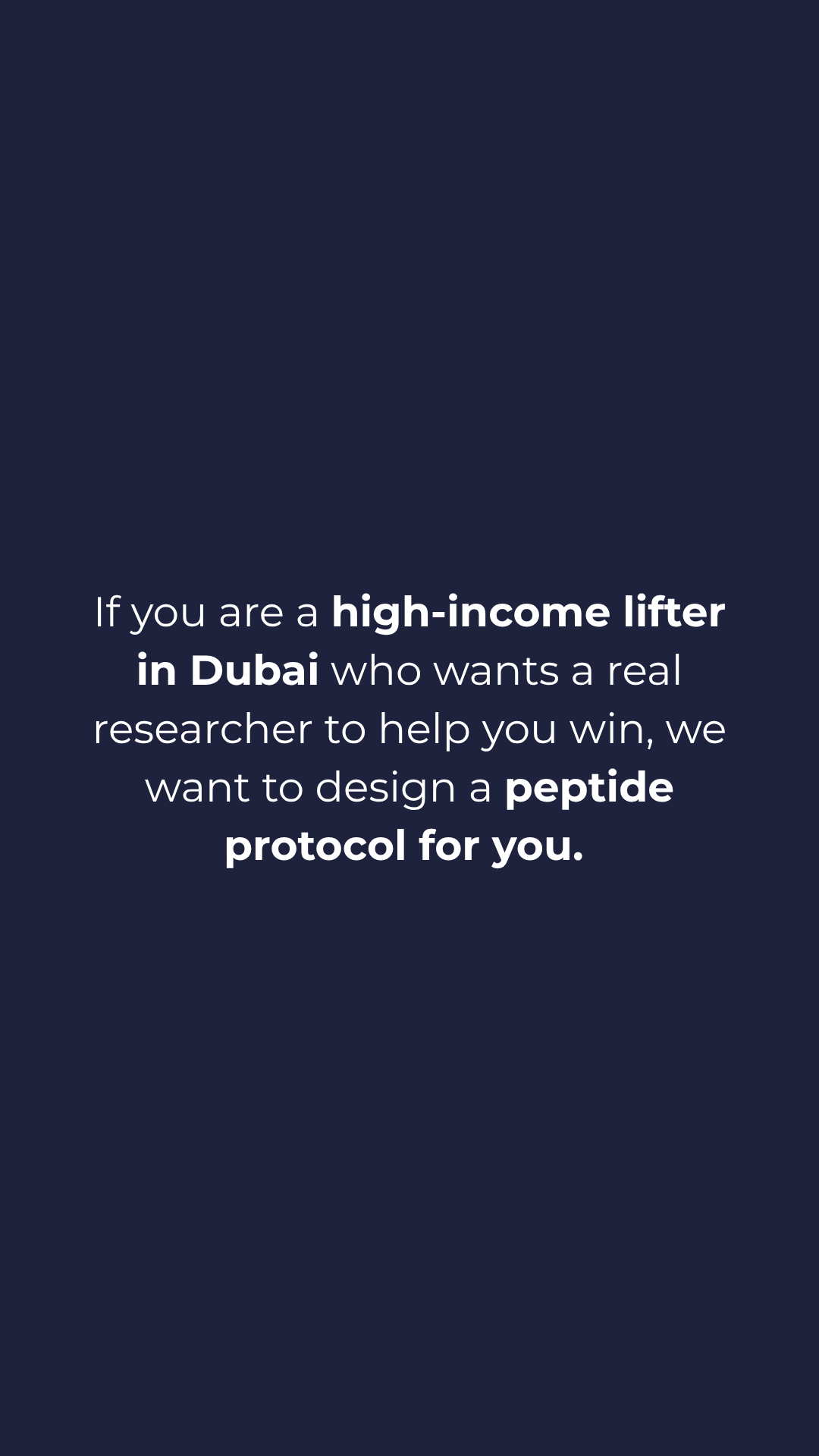 DXB Peps Facebook ad: Discuss with real researchers for free