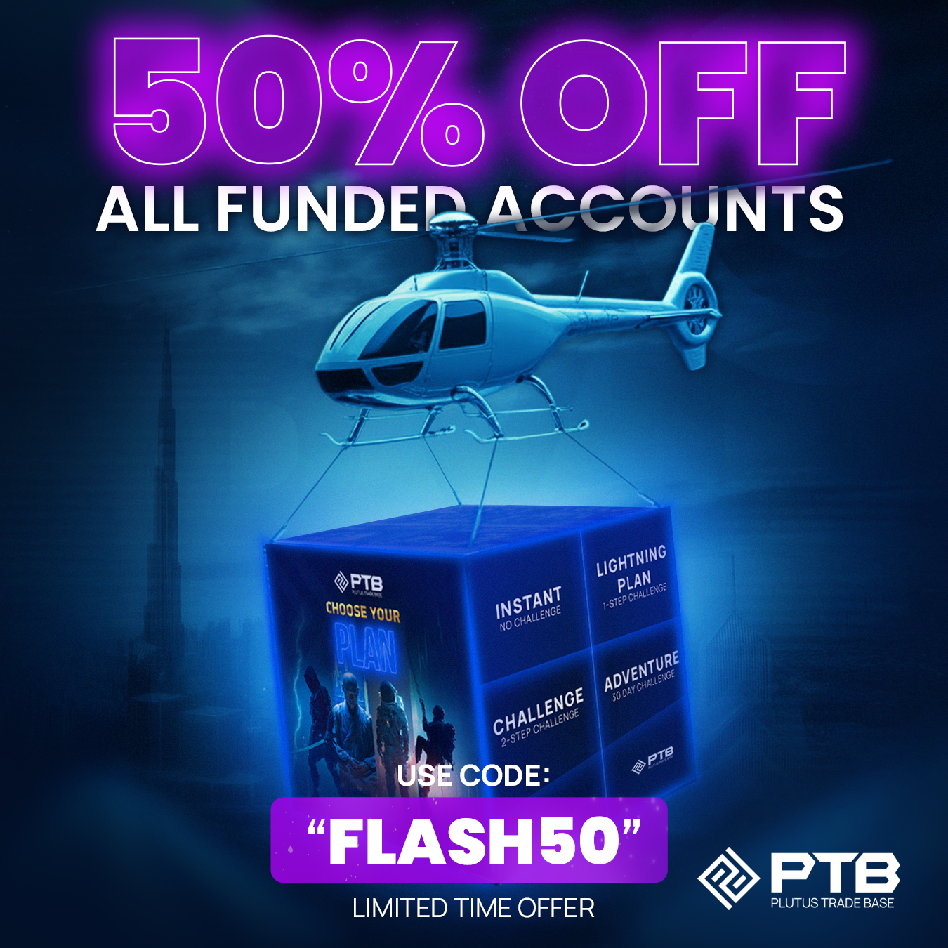 PTB - Plutus Trade Base Facebook ad